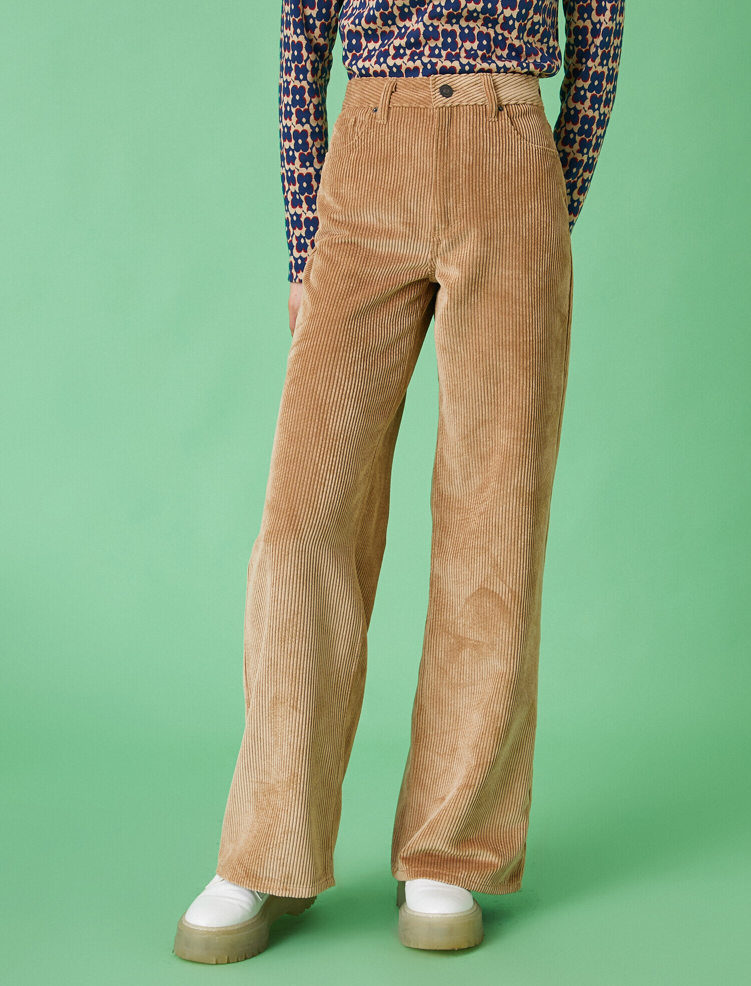   Yüksek Bel Geniş Paça Pantolon