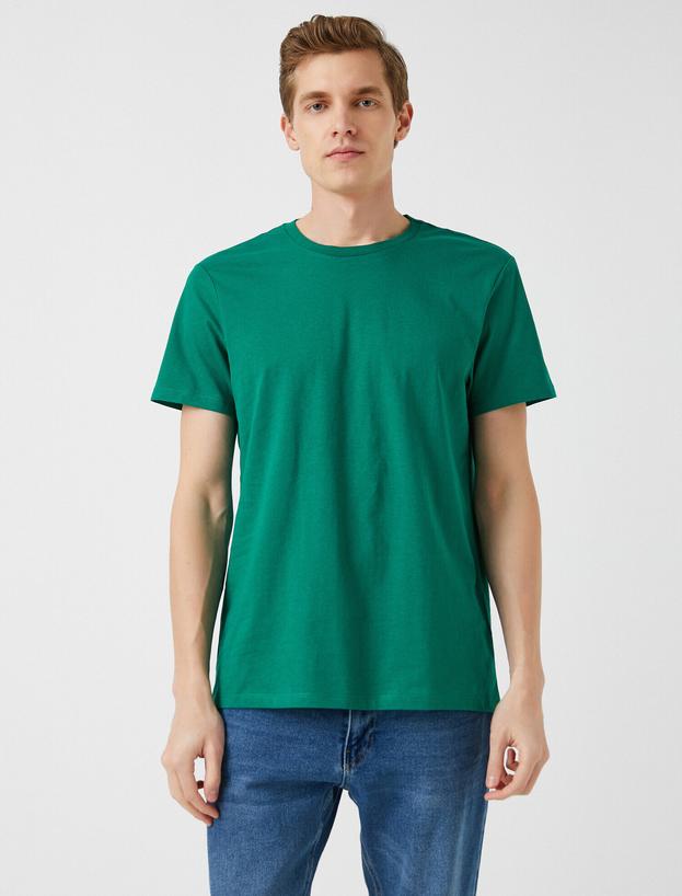   Basic Tişört Bisiklet Yaka