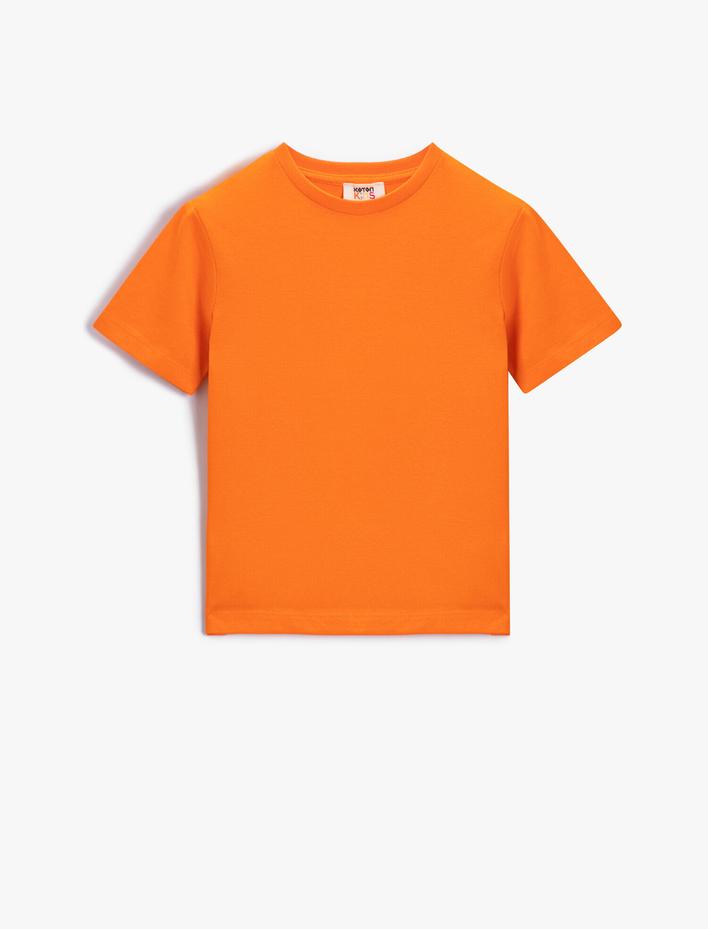 Erkek Çocuk Basic Kısa Kollu Tişört Pamuklu