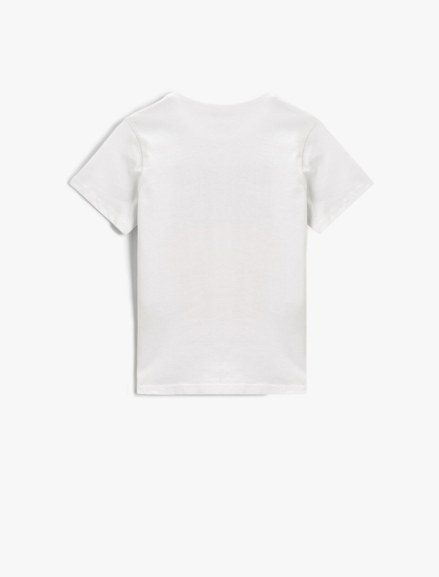  Erkek Çocuk Slogan Baskılı Kısa Kollu Tişört Pamuklu Bisiklet Yaka