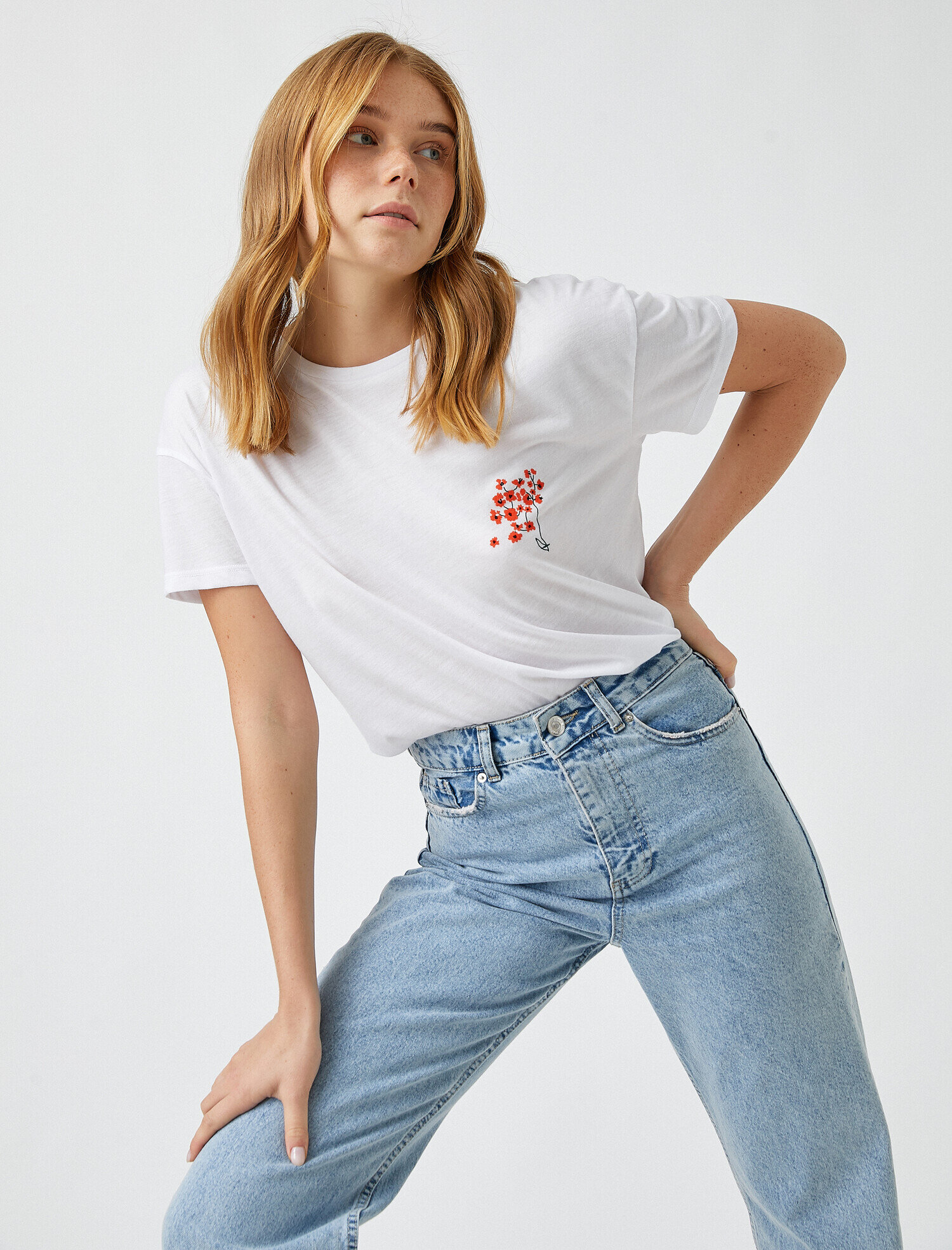   Baskılı Kısa Kollu Tişört