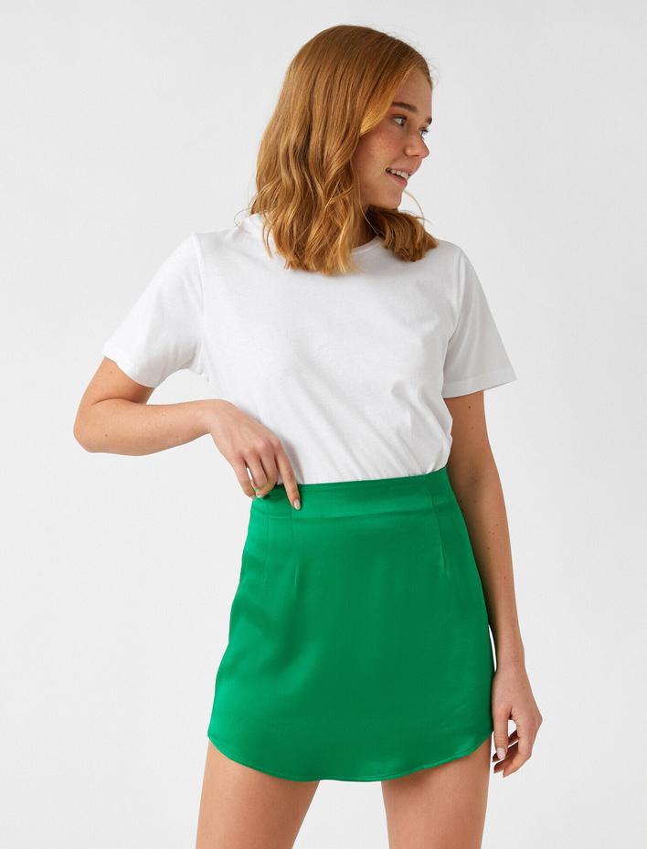  Bisiklet Yaka Kısa Kollu Pamuklu Basic Tişört