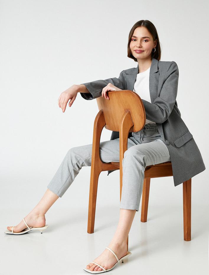  Beli Bağlamalı Yüksek Bel Pantolon