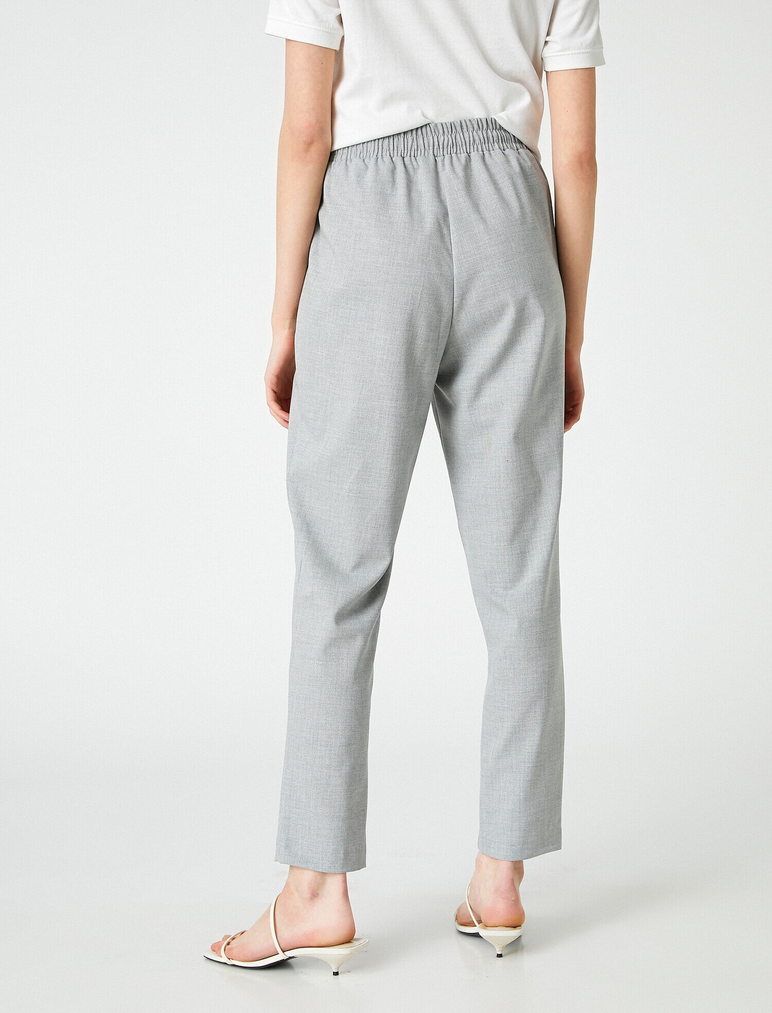   Beli Bağlamalı Yüksek Bel Pantolon