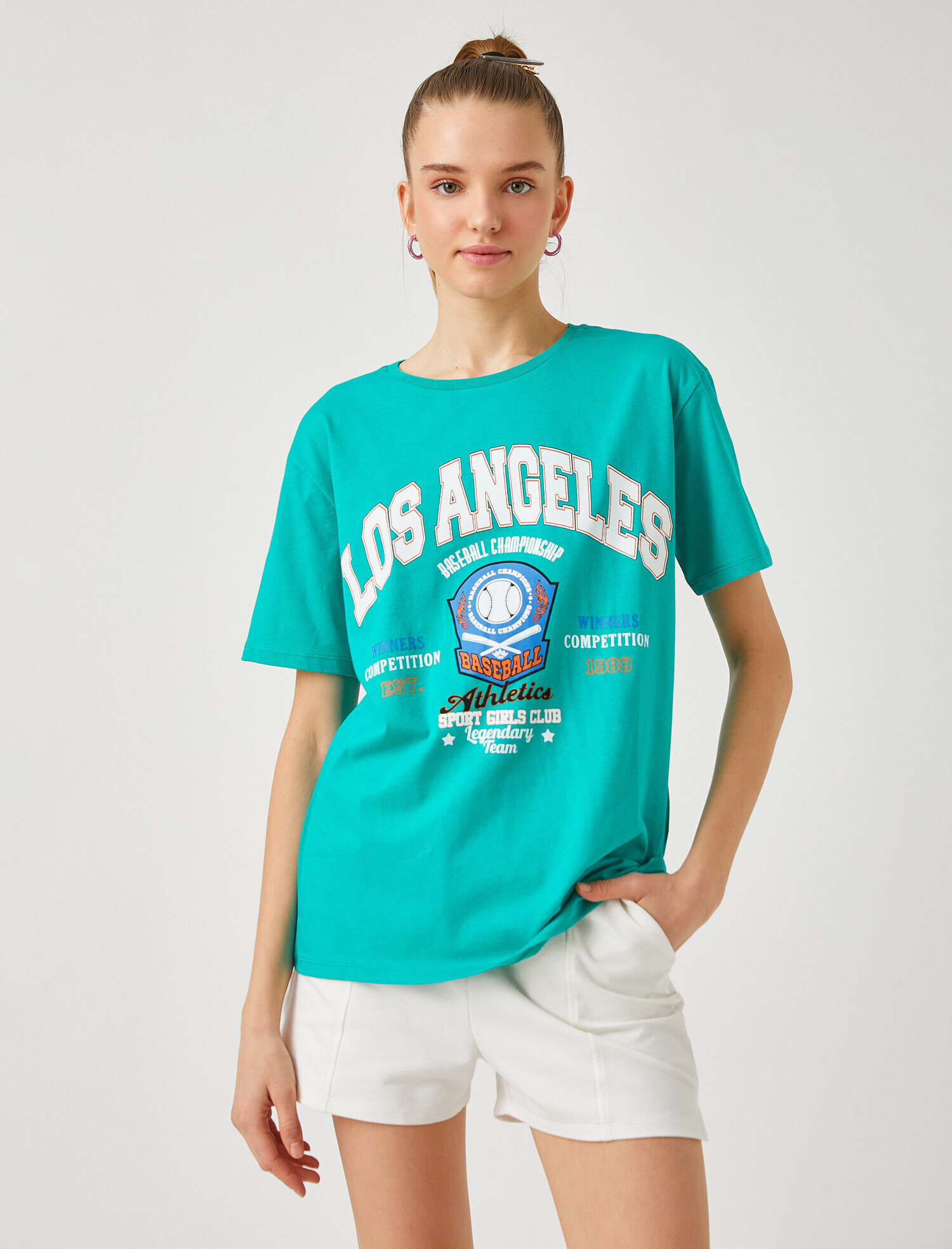   Kısa Kollu Baskılı Tişört