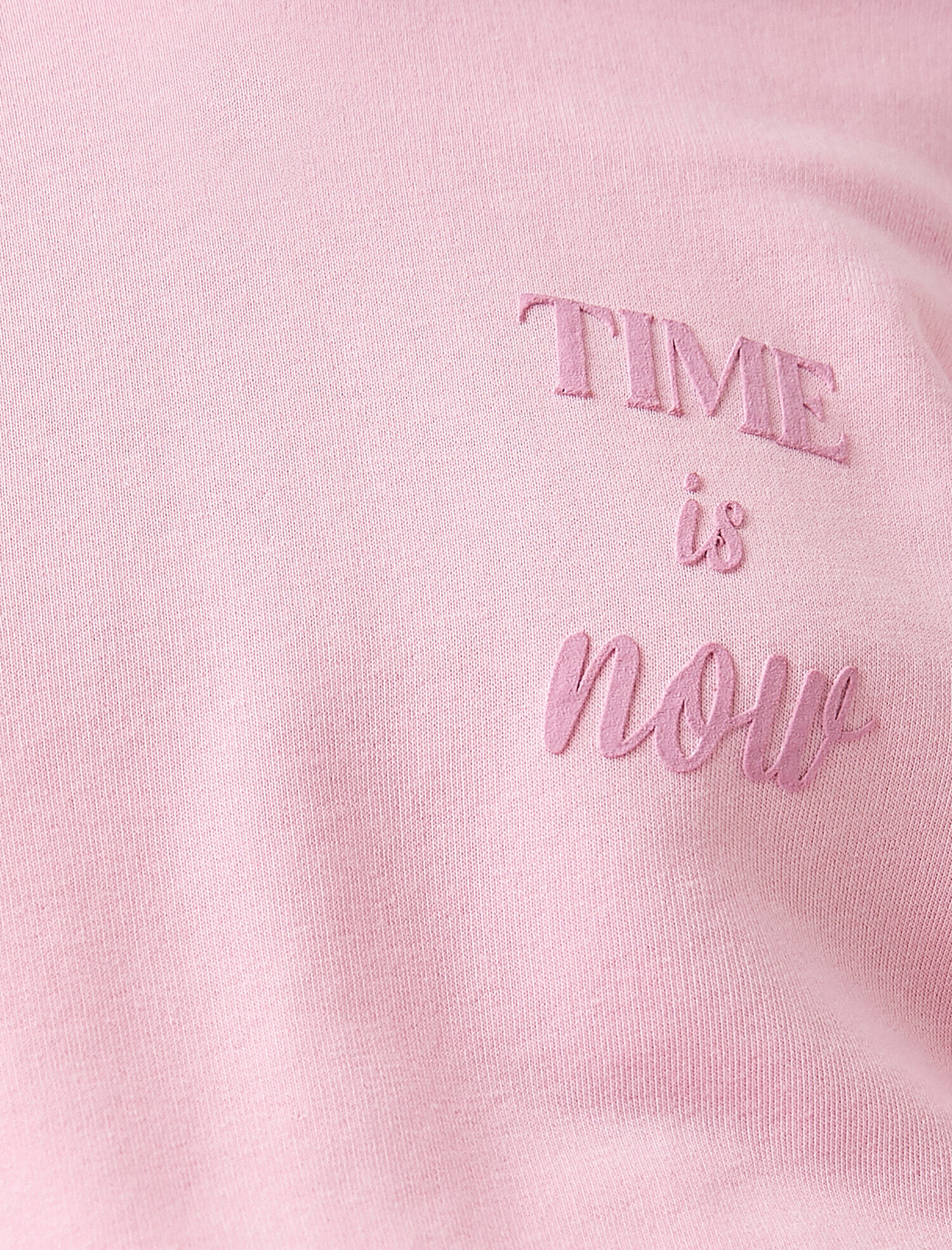   Beli Lastikli Kapüşonlu Baskılı Crop Sweatshirt