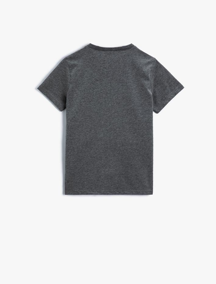 Erkek Çocuk Kuru Kafa Baskılı Tişört Kısa Kollu