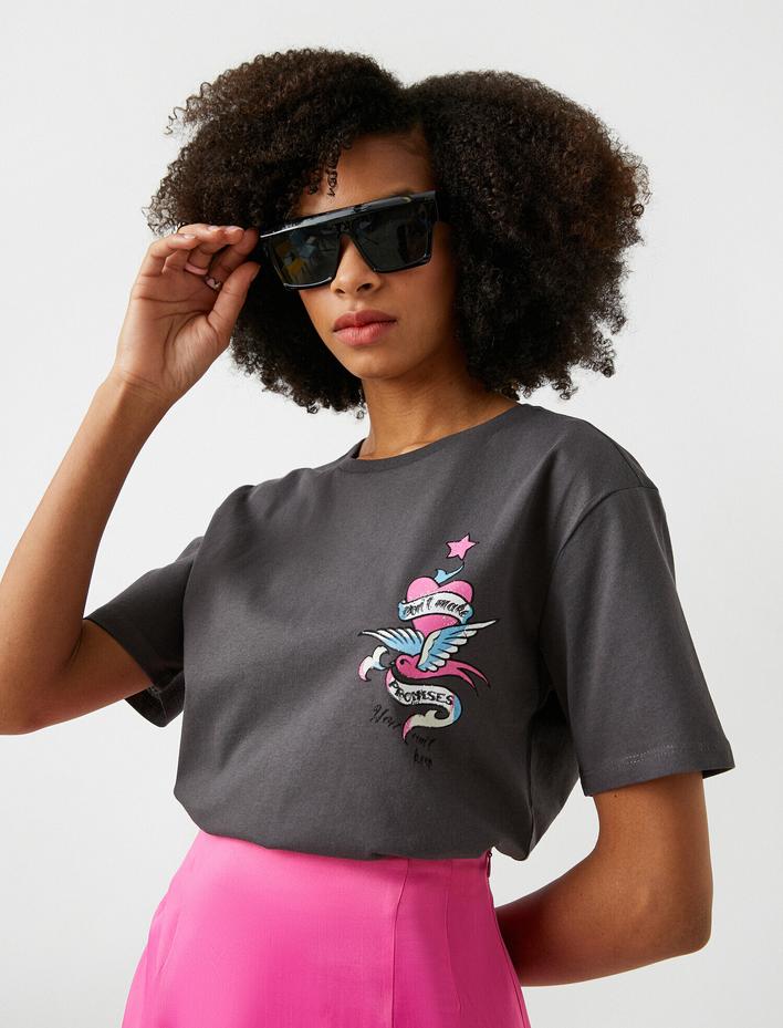  Kısa Kollu Bisiklet Yaka Tişört