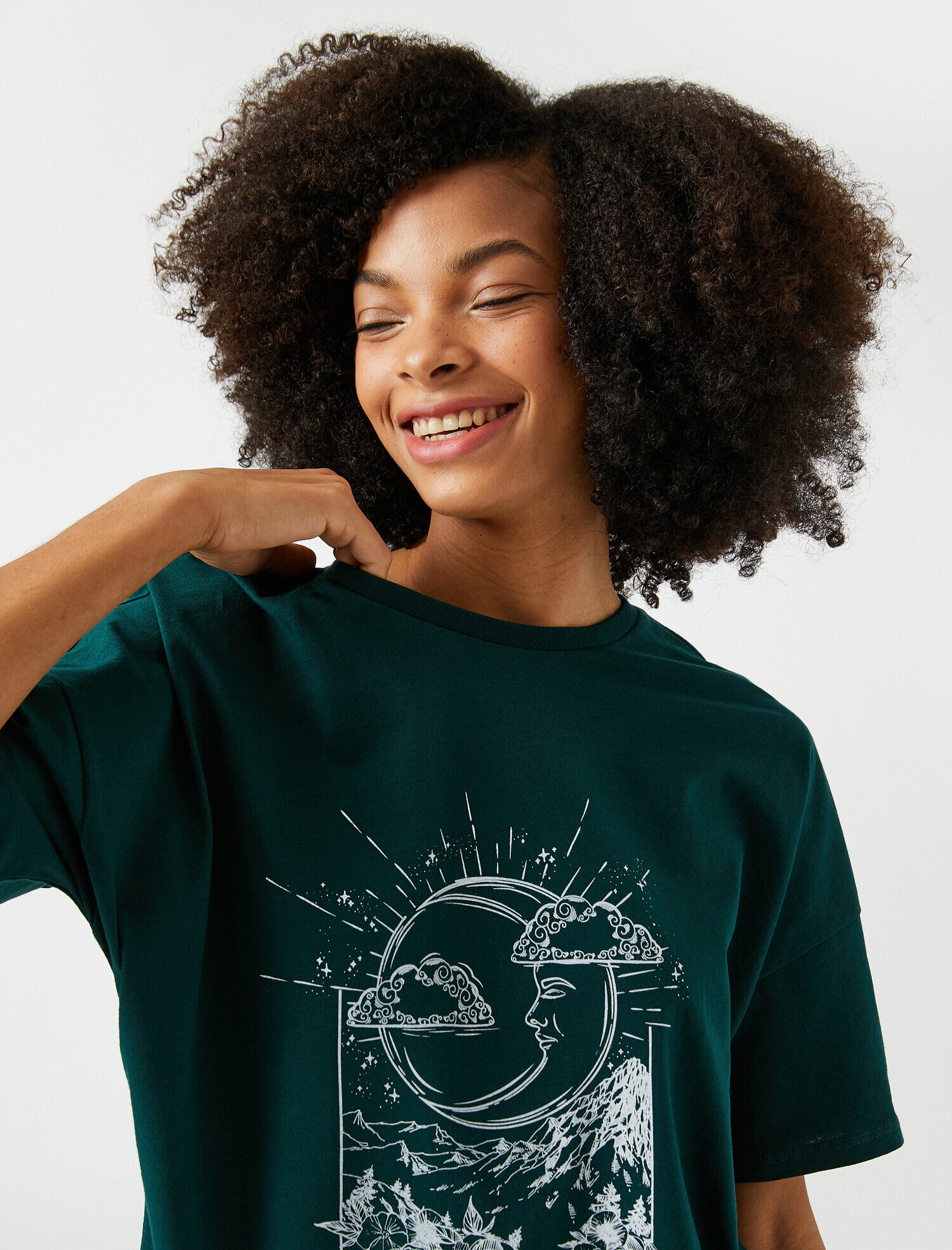   Kısa Kollu Bisiklet Yaka Tişört