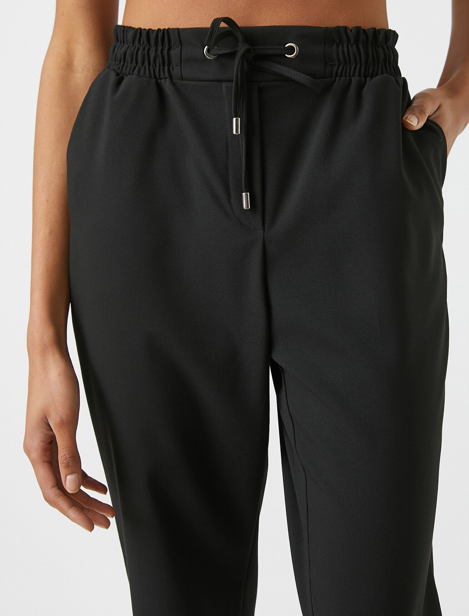   Beli Bağlamalı Yüksek Bel Pantolon