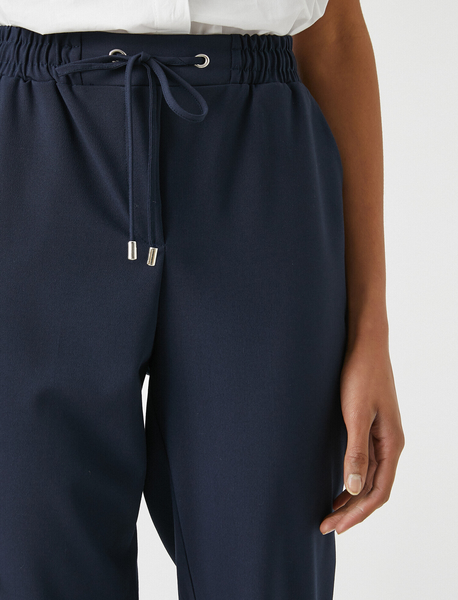   Beli Bağlamalı Yüksek Bel Pantolon