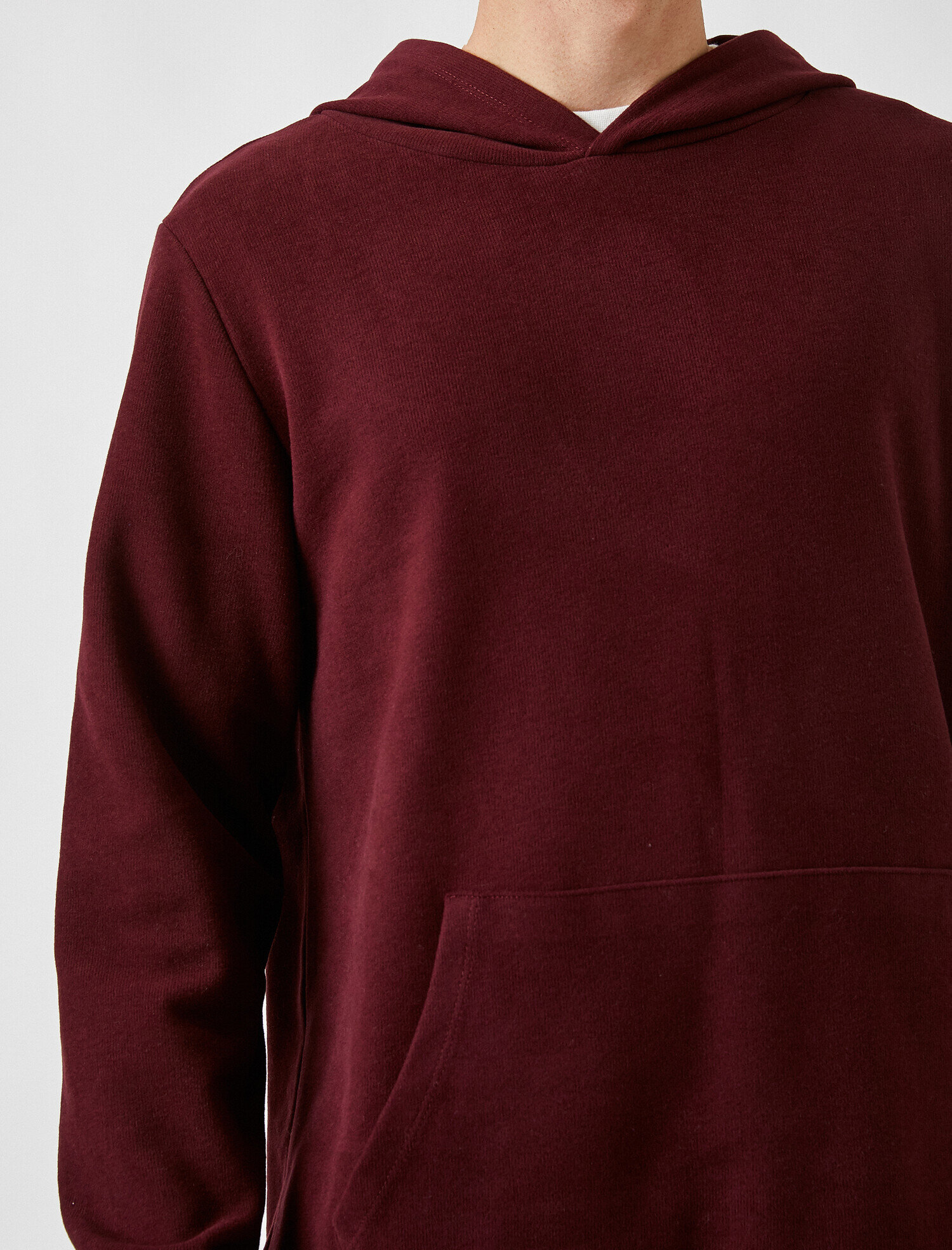   Oversize Basic Kapüşonlu Sweatshirt