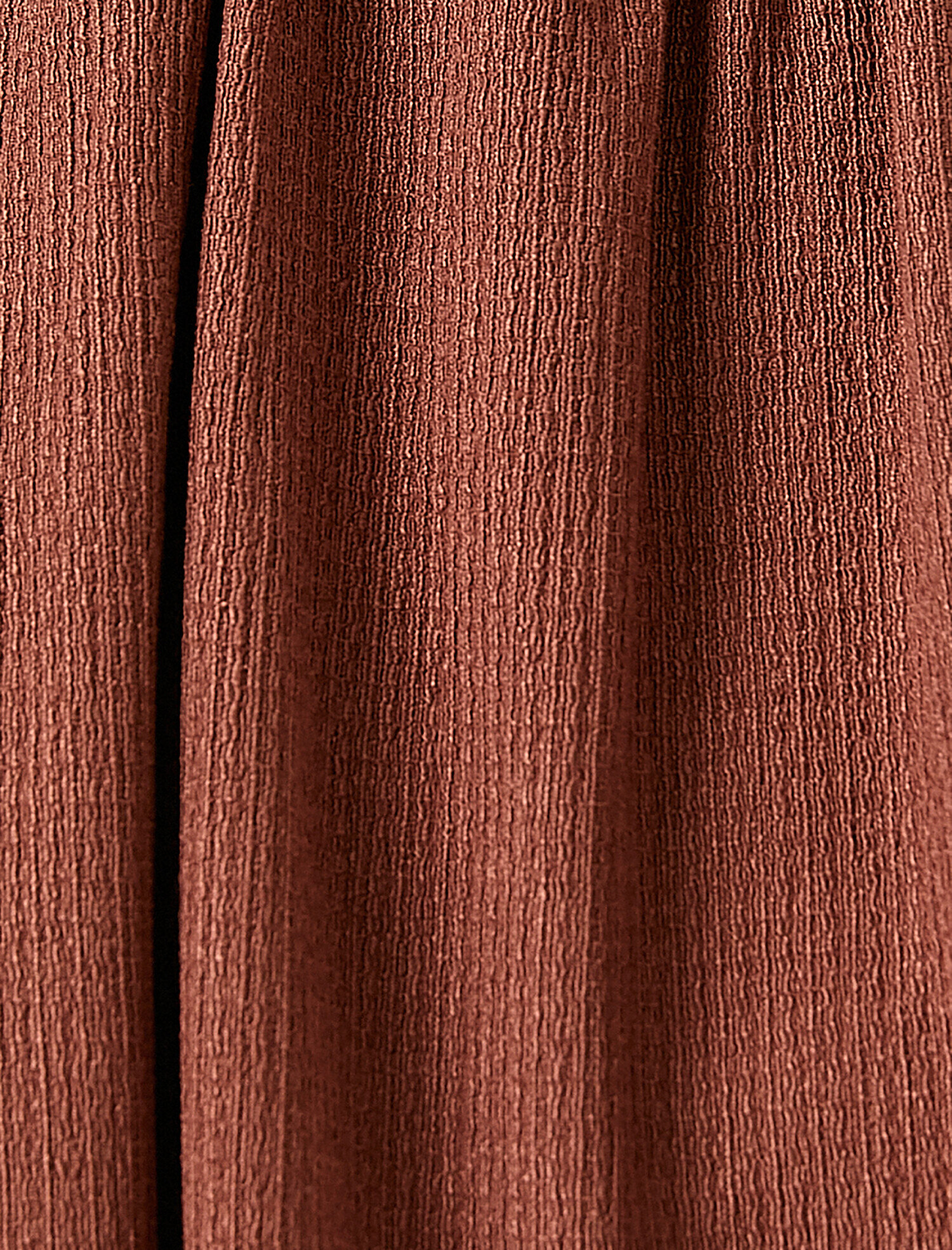   Uzun Kollu V Yaka Fırfırlı Elbise