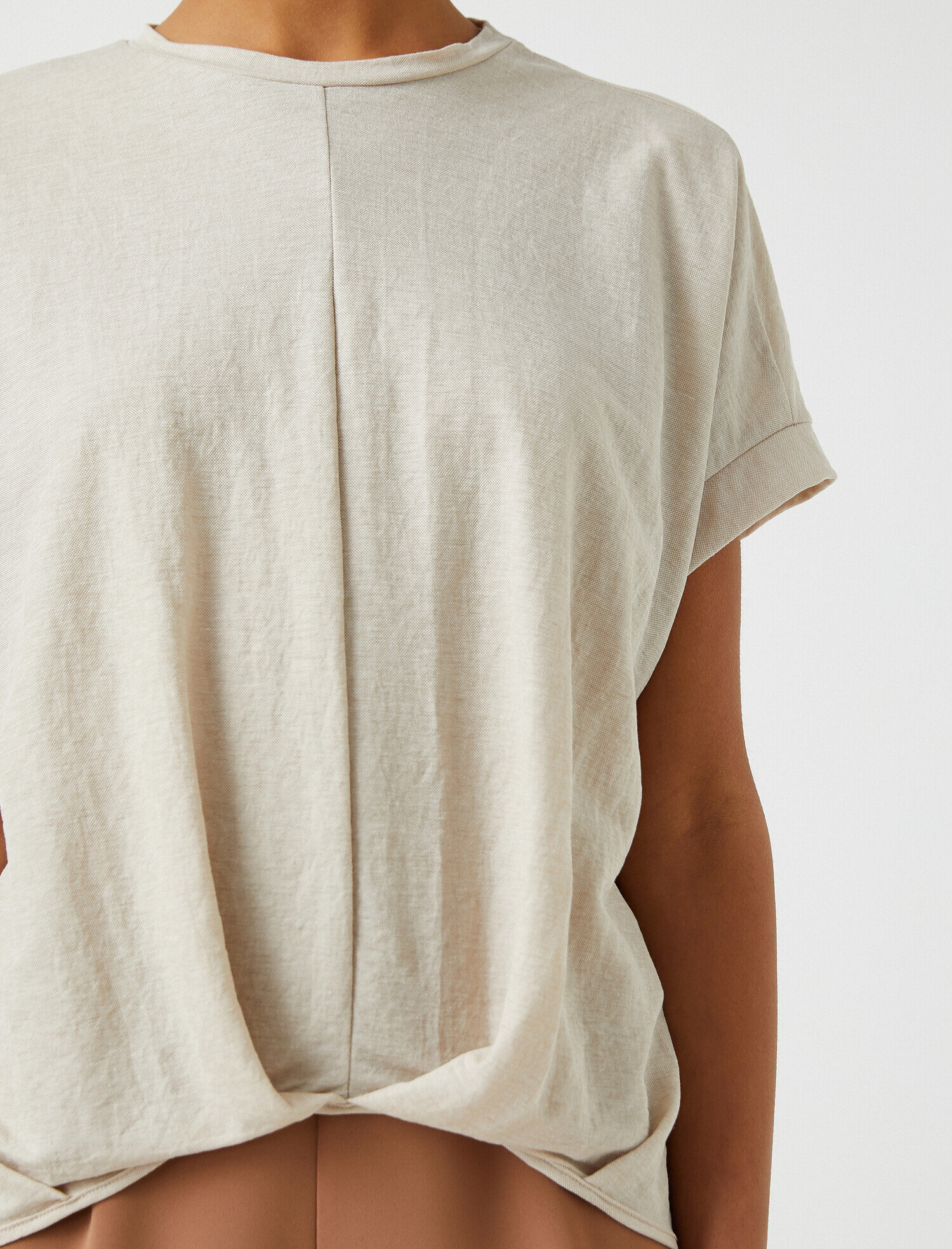   Kısa Kollu Tişört Bisiklet Yaka