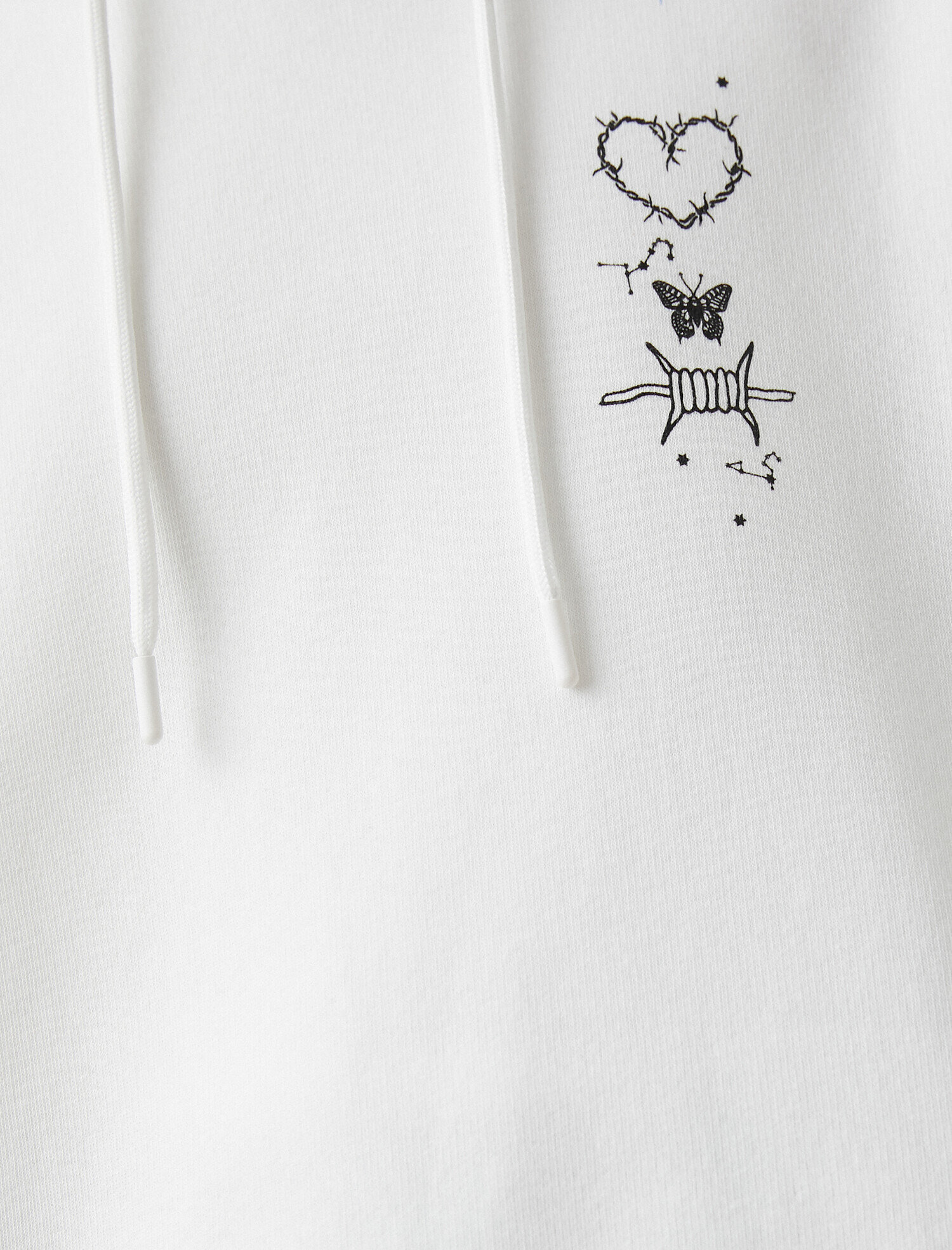   Kapüşonlu Baskılı Sweatshirt