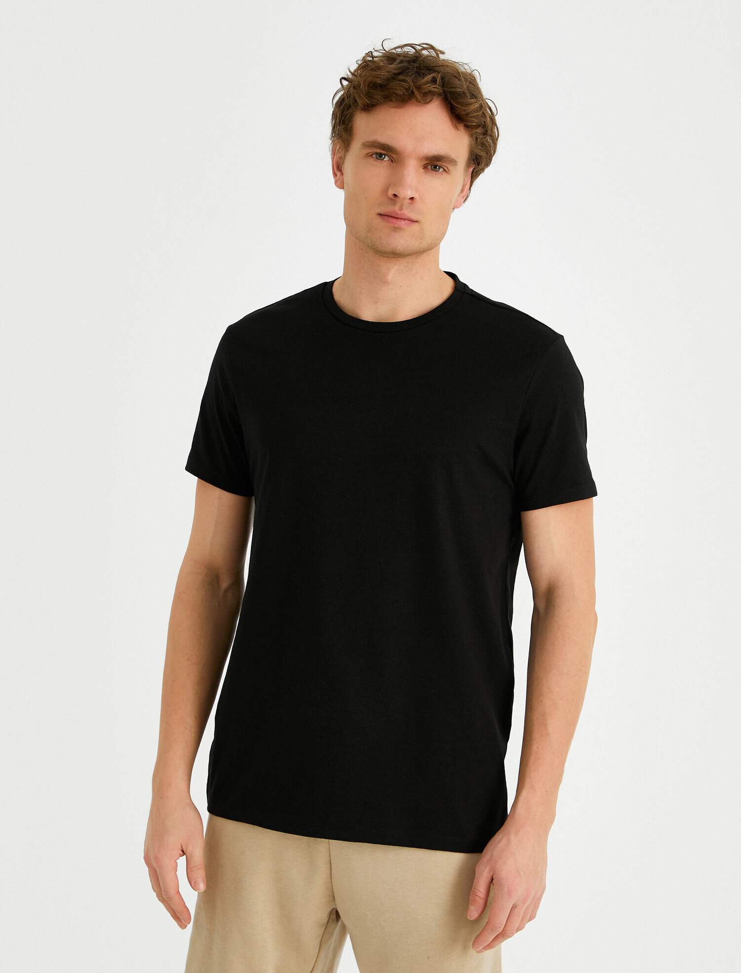   Slim Fit Basic Tişört