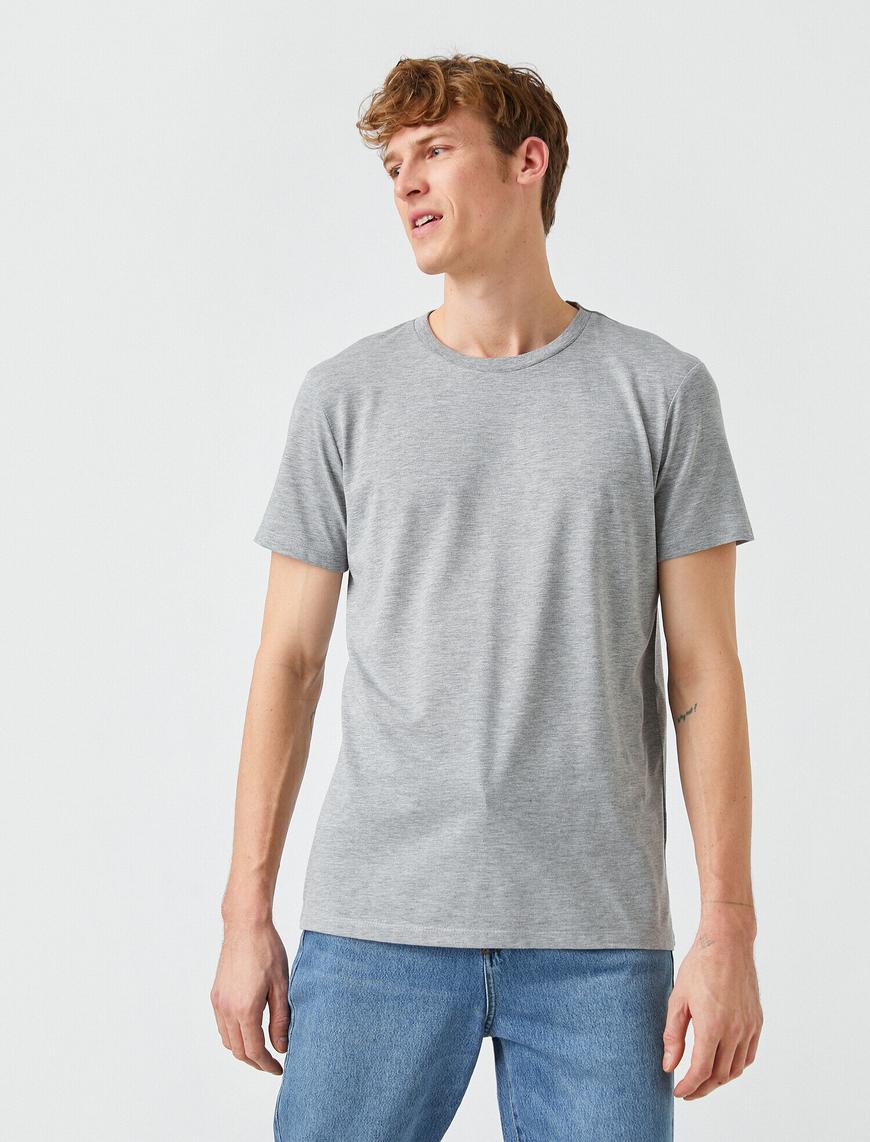   Slim Fit Basic Tişört