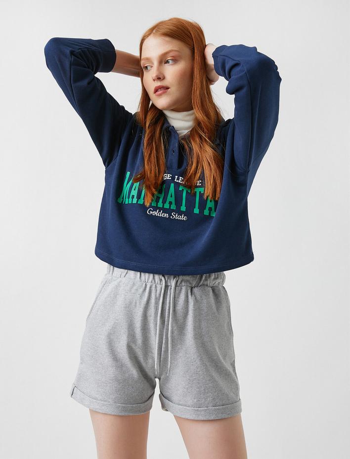  Beli Lastikli Cepli Şort