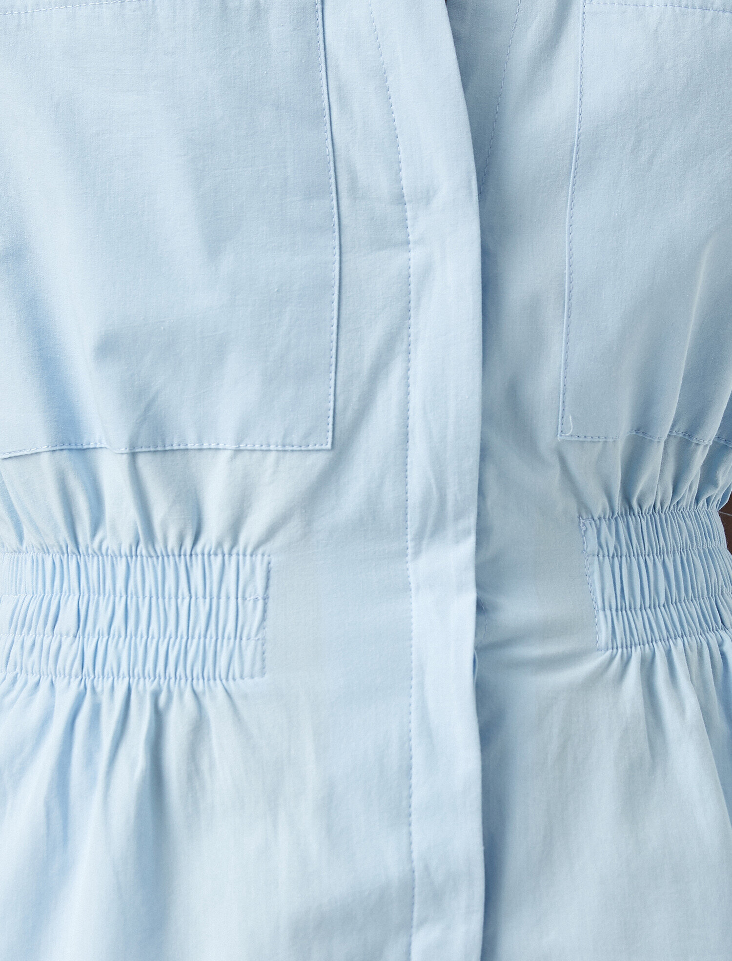 Kısa Kollu Pamuklu Poplin Şort Tulum