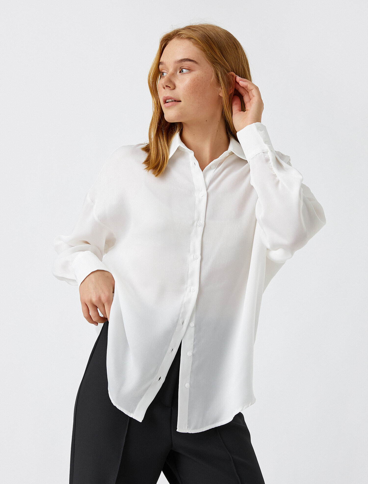   Basic Gömlek Uzun Kollu