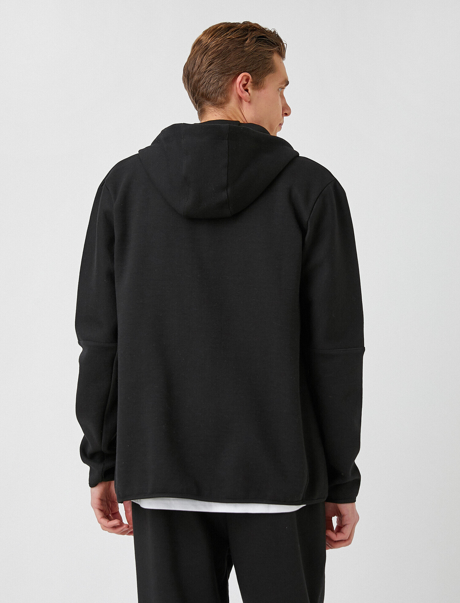   Pamuklu Kapüşonlu Fermuarlı Sweatshirt