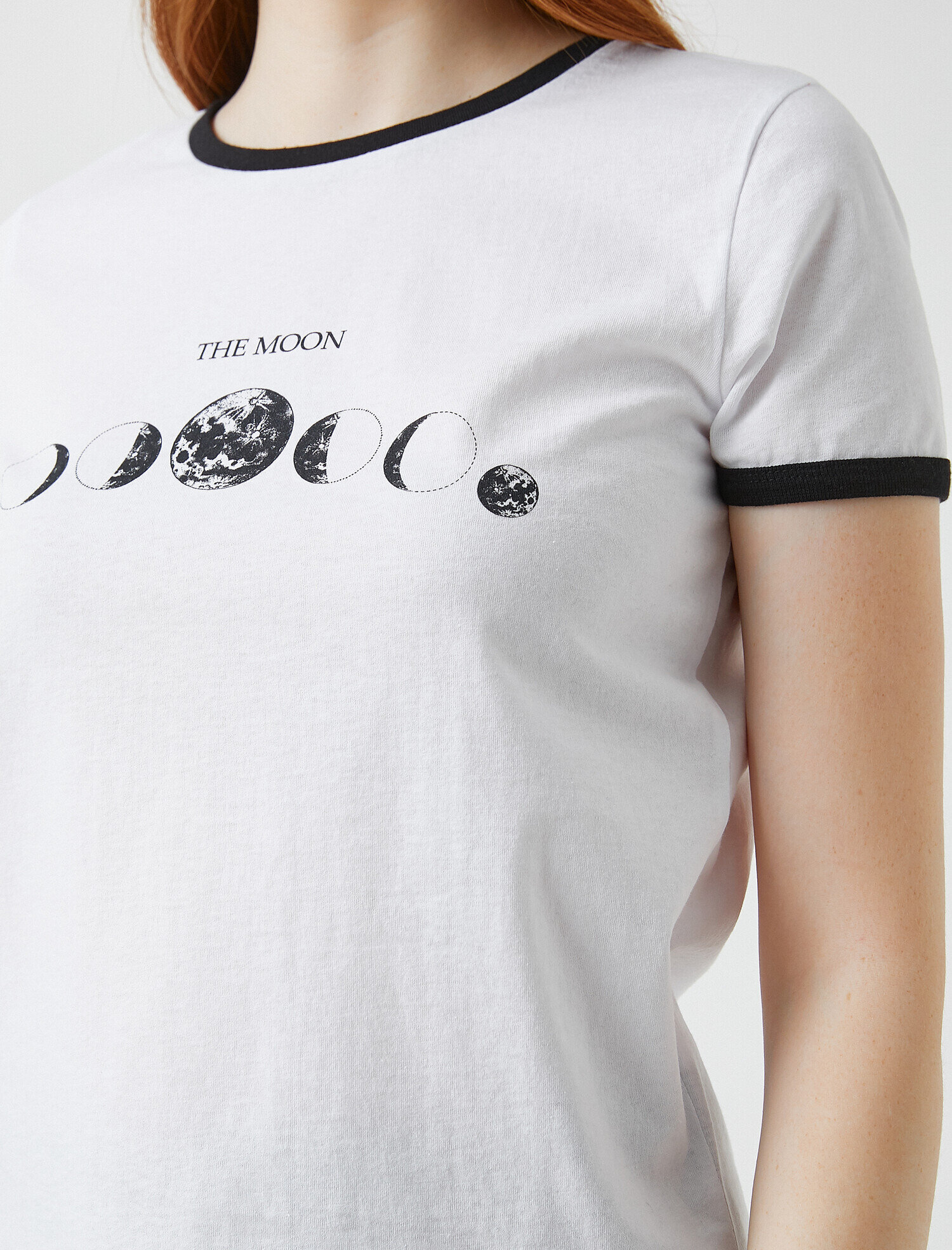   Baskılı Kısa Kollu Pamuklu Tişört