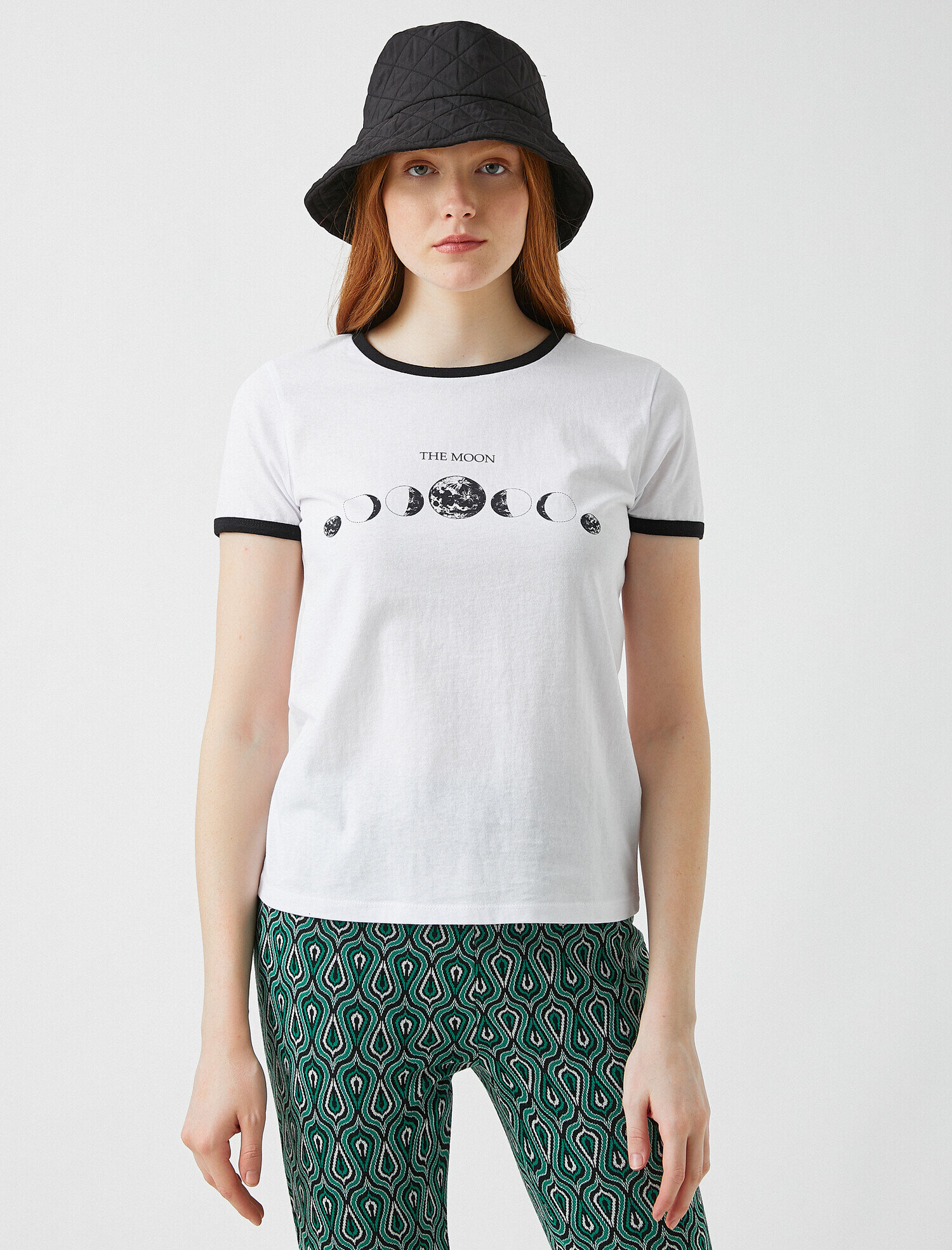   Baskılı Kısa Kollu Pamuklu Tişört