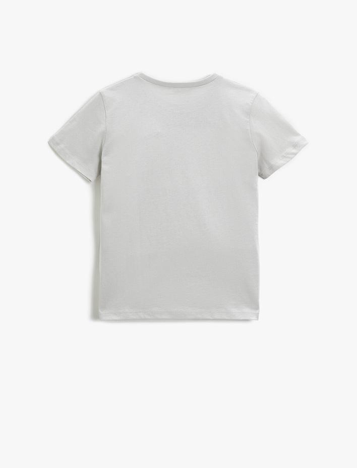 Erkek Çocuk Kuru Kafa Baskılı Kısa Kollu Tişört Pamuklu