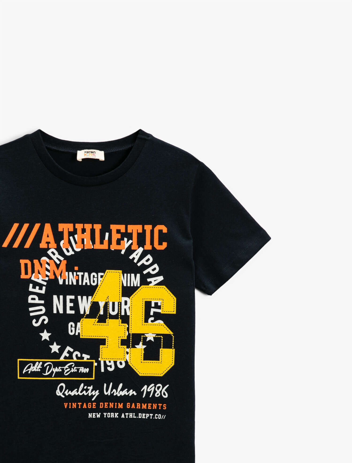  Erkek Çocuk Baskılı Kısa Kollu Tişört Pamuklu Bisiklet Yaka