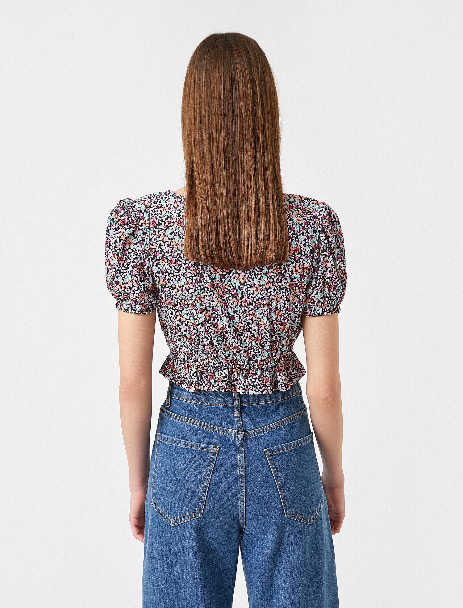   Kısa Kollu Crop Tişört