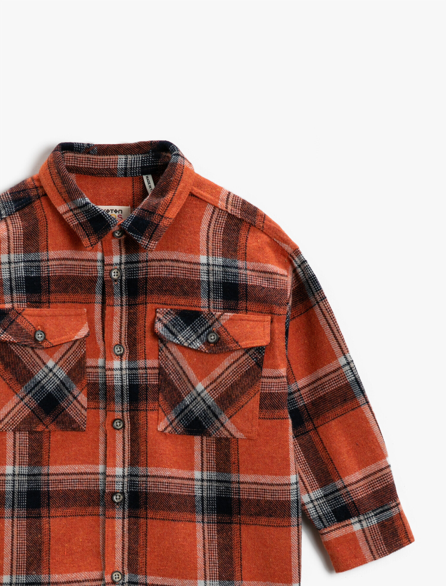  Erkek Çocuk Oduncu Gömleği Uzun Kollu