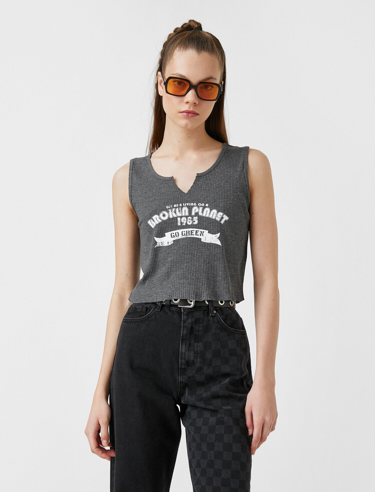   Askılı Baskılı Atlet