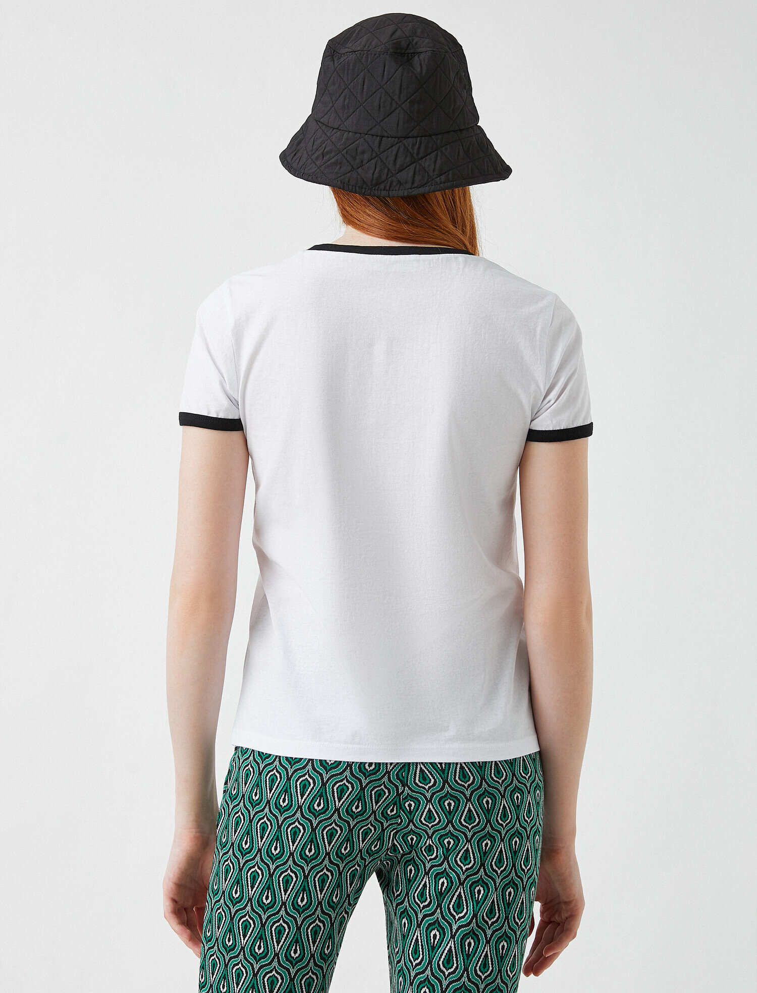   Baskılı Kısa Kollu Pamuklu Tişört