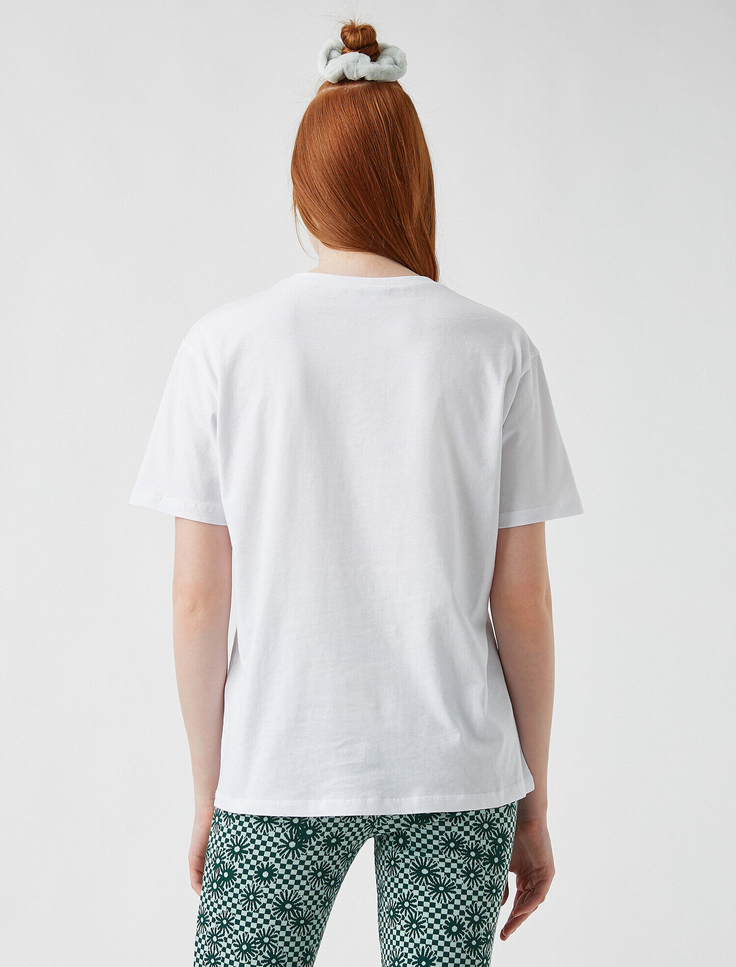   Baskılı Kısa Kollu Pamuklu Tişört