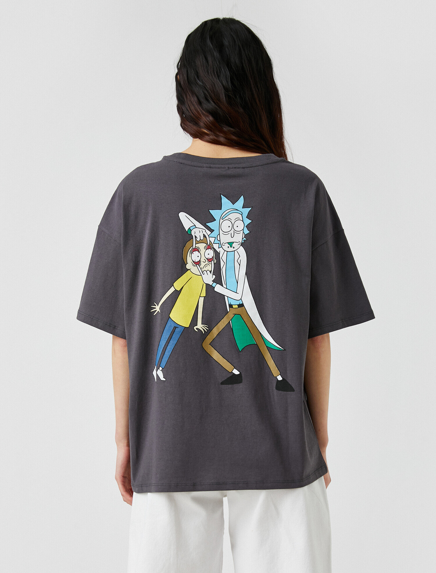   Rick and Morty Lisanslı Baskılı Tişört