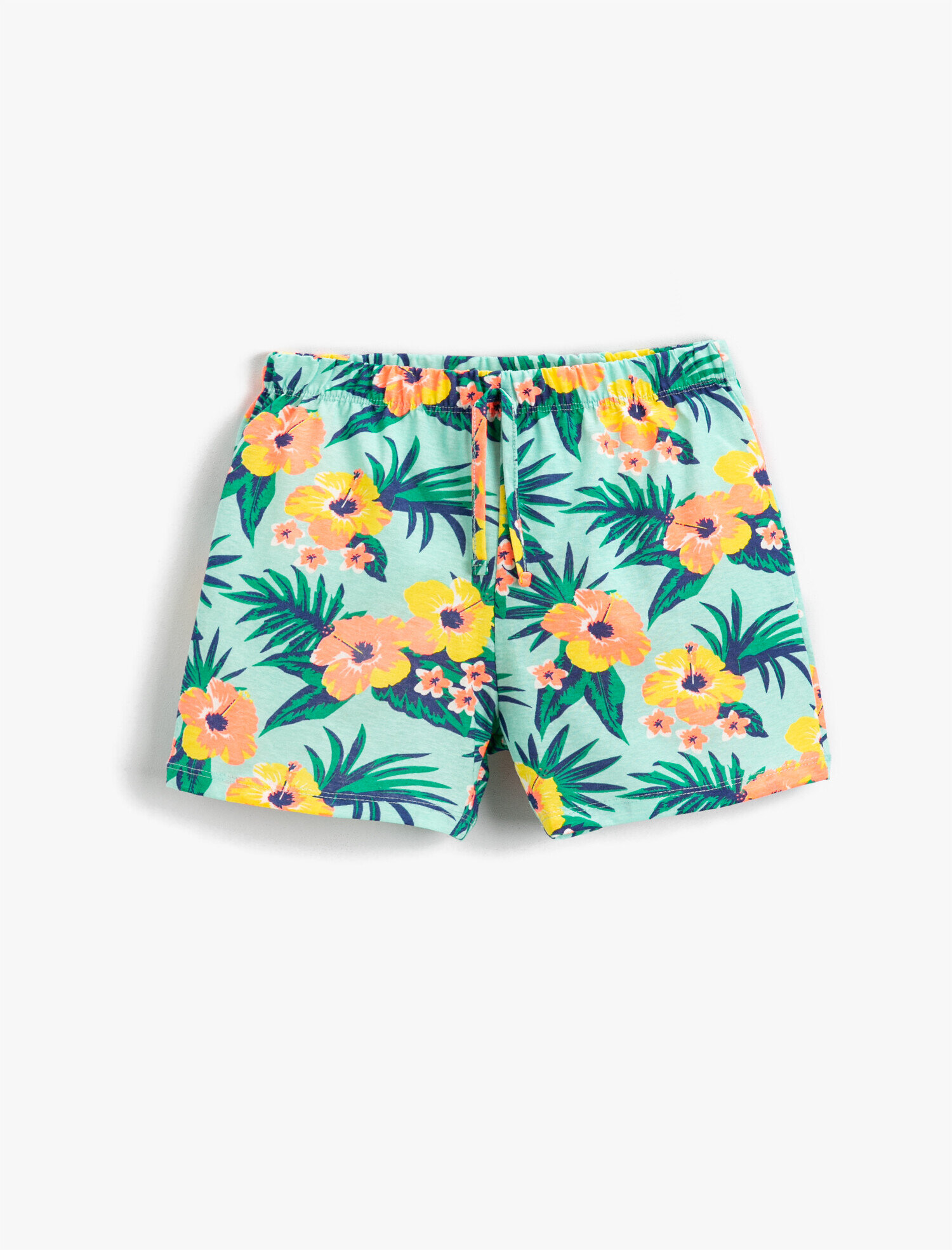  Kız Çocuk Çiçekli Şort Pamuklu