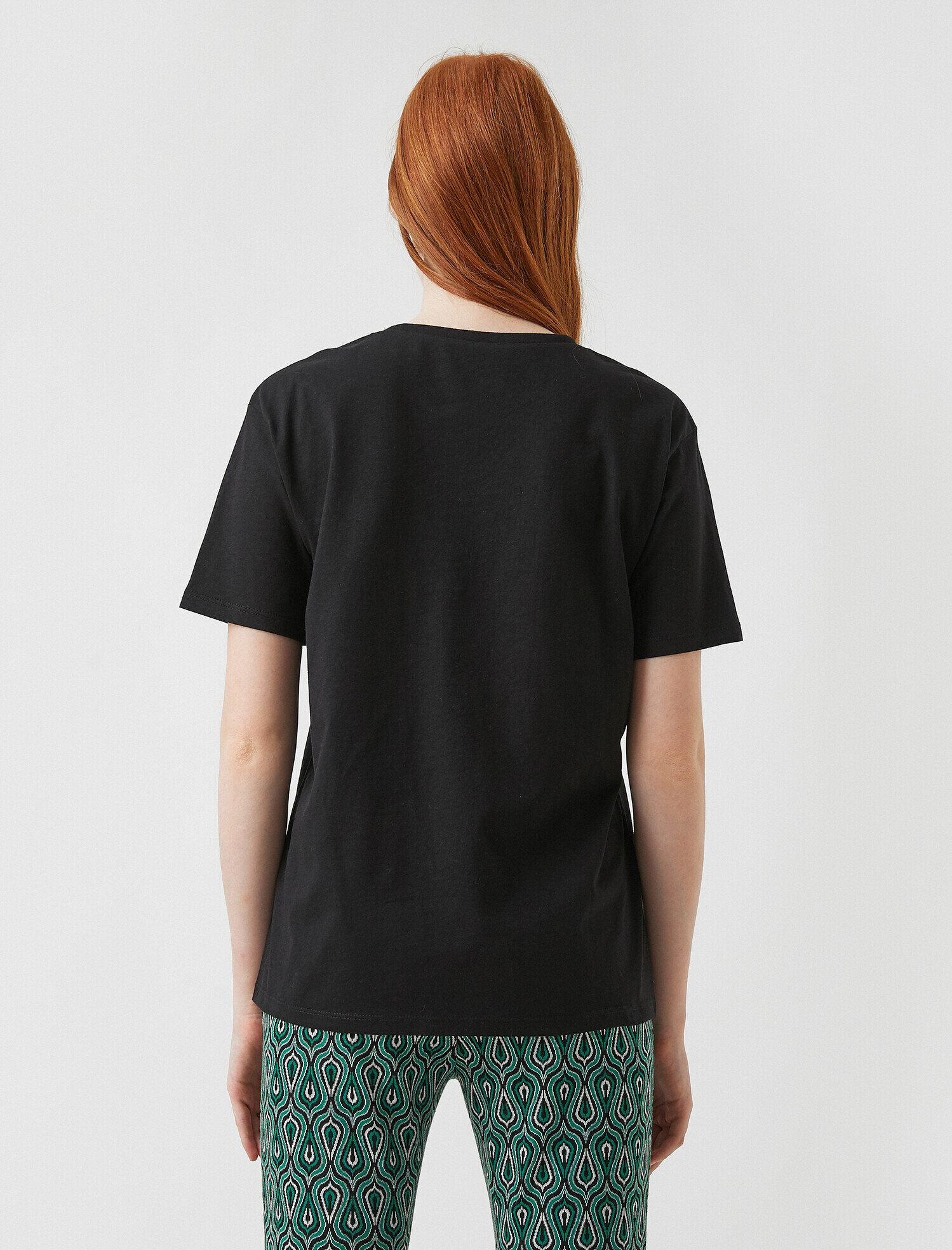   Baskılı Kısa Kollu Pamuklu Tişört