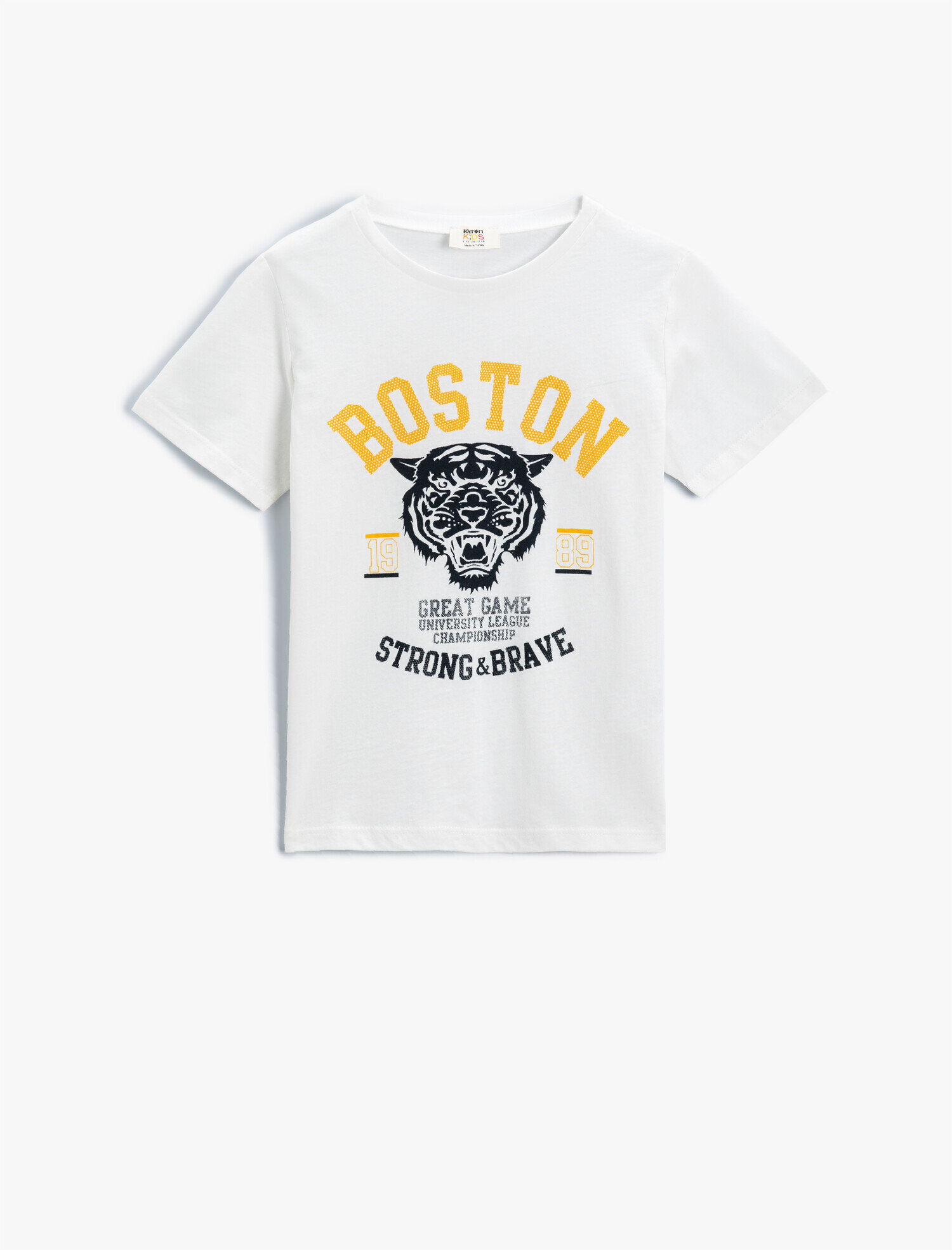  Erkek Çocuk Şehir Baskılı Kısa Kollu Tişört Pamuklu