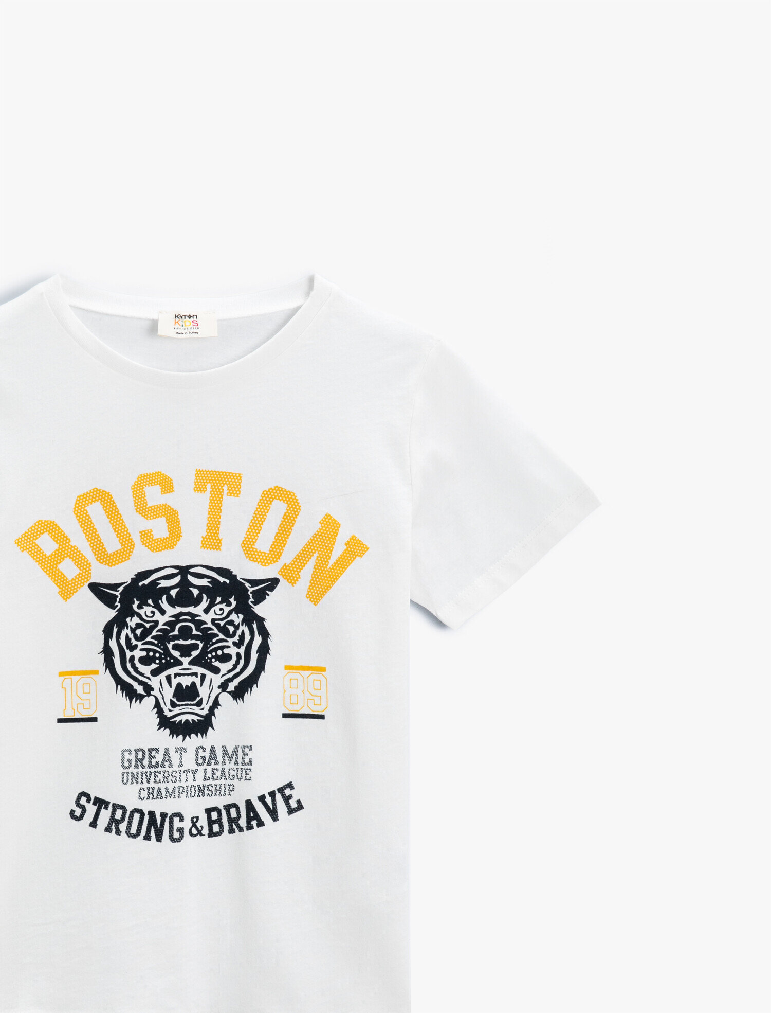  Erkek Çocuk Şehir Baskılı Kısa Kollu Tişört Pamuklu