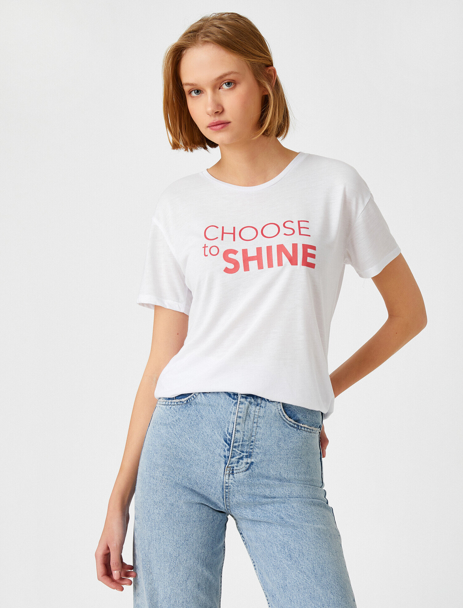   Baskılı Kısa Kollu Tişört