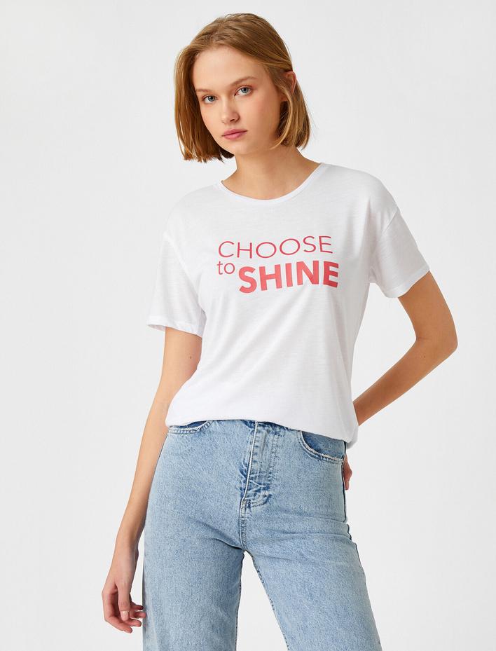  Baskılı Kısa Kollu Tişört