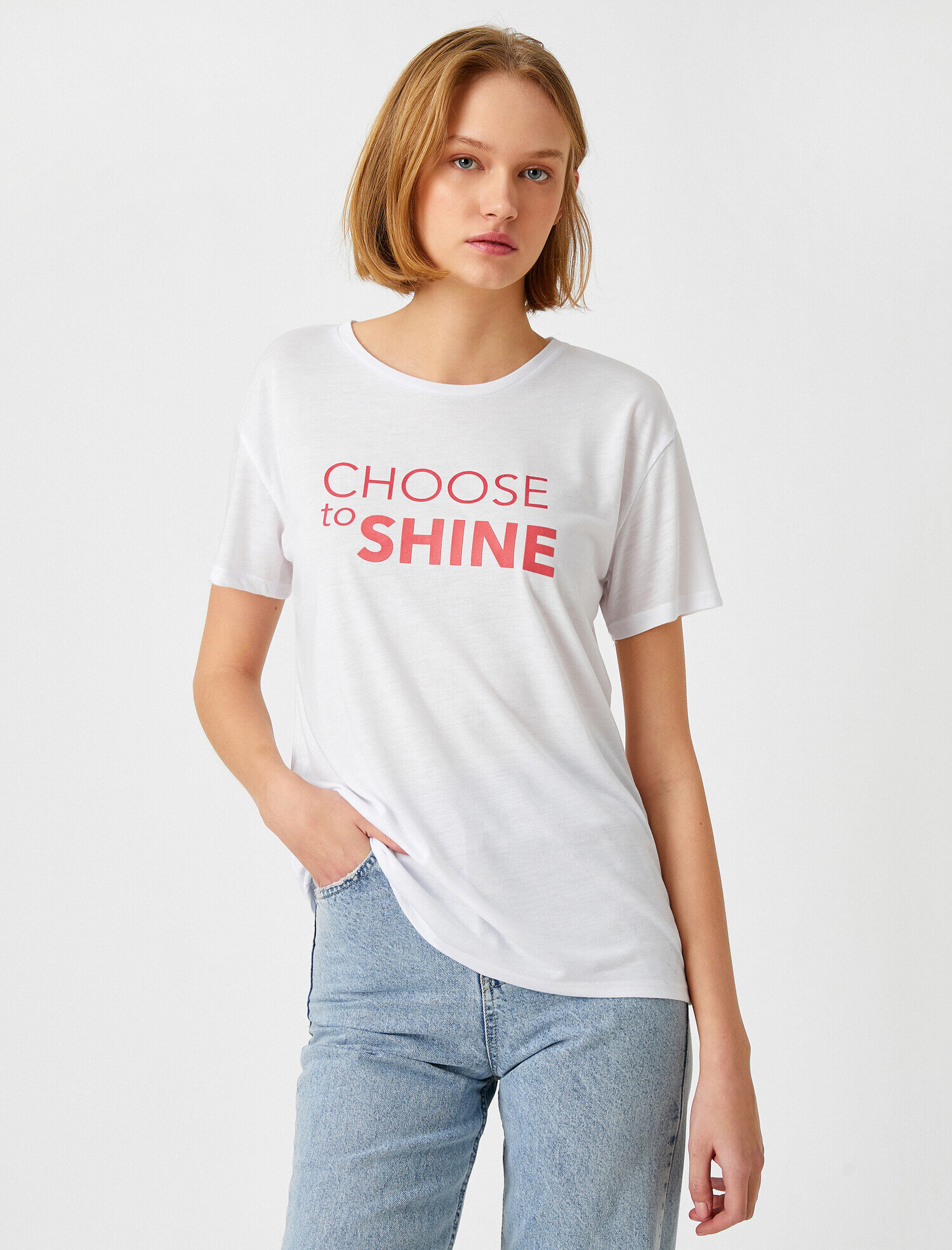   Baskılı Kısa Kollu Tişört