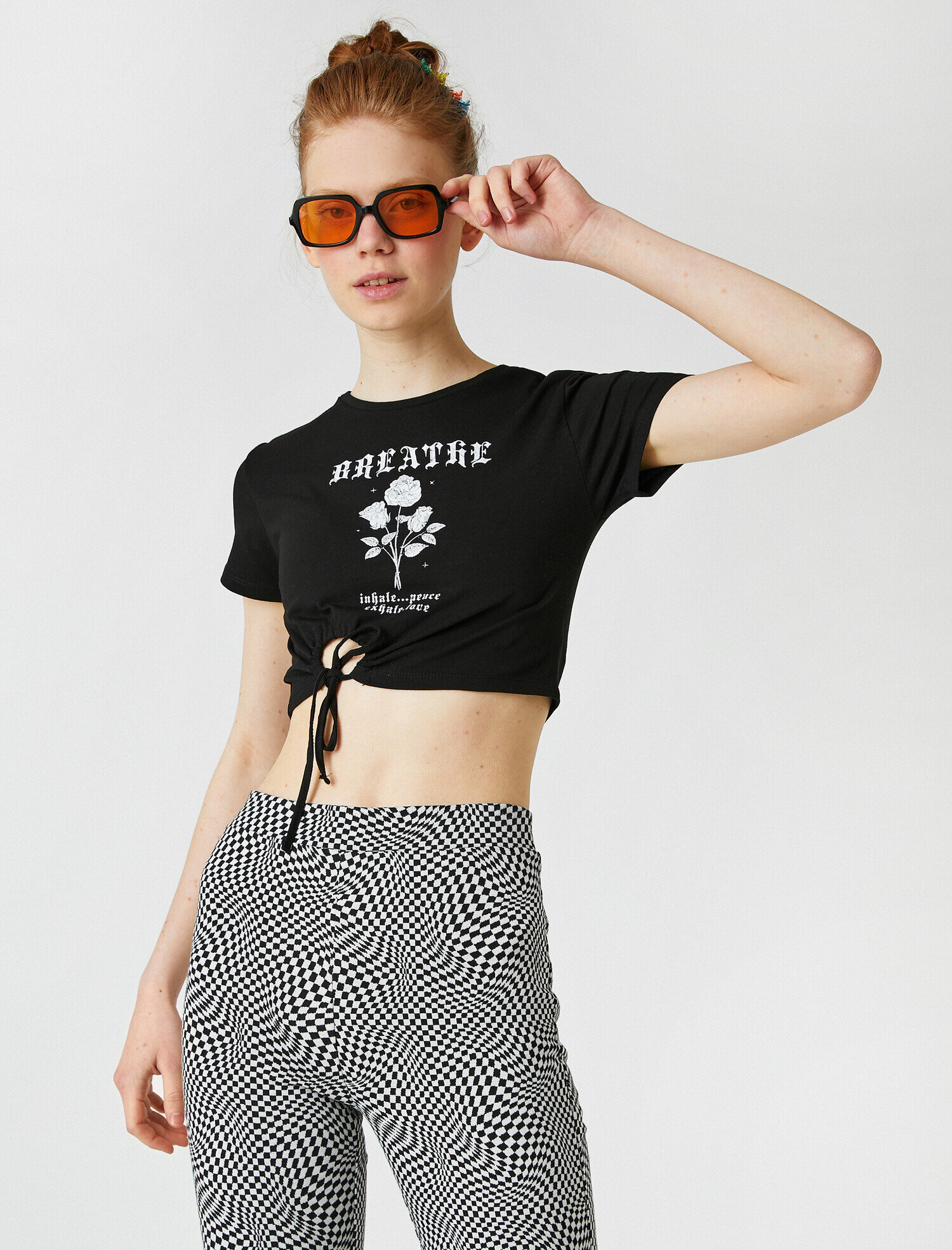   Kısa Kollu Crop Tişört