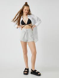 Yüksek Bel Mini Şort