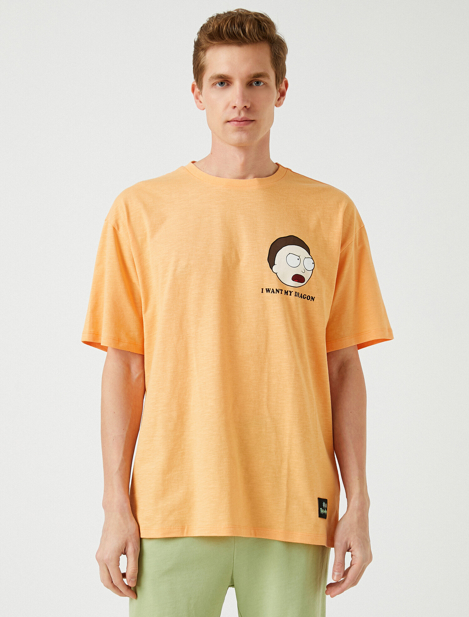   Rick and Morty Oversize Tişört Lisanslı Baskılı