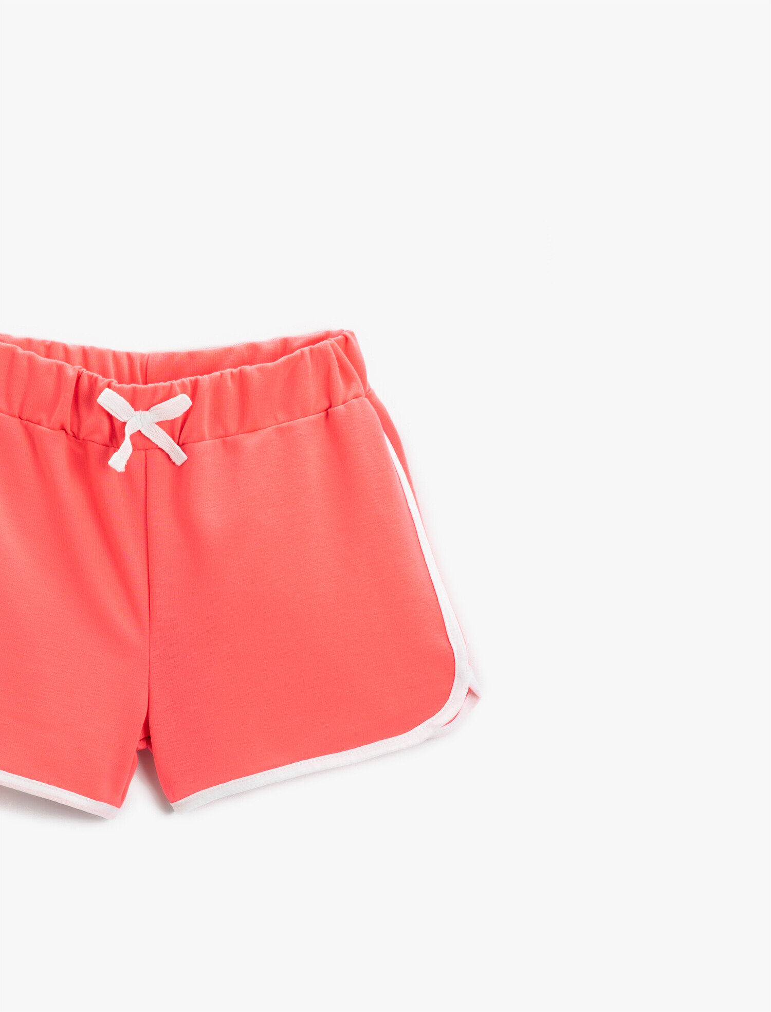  Kız Çocuk Fiyonklu Şeritli Şort Pamuklu