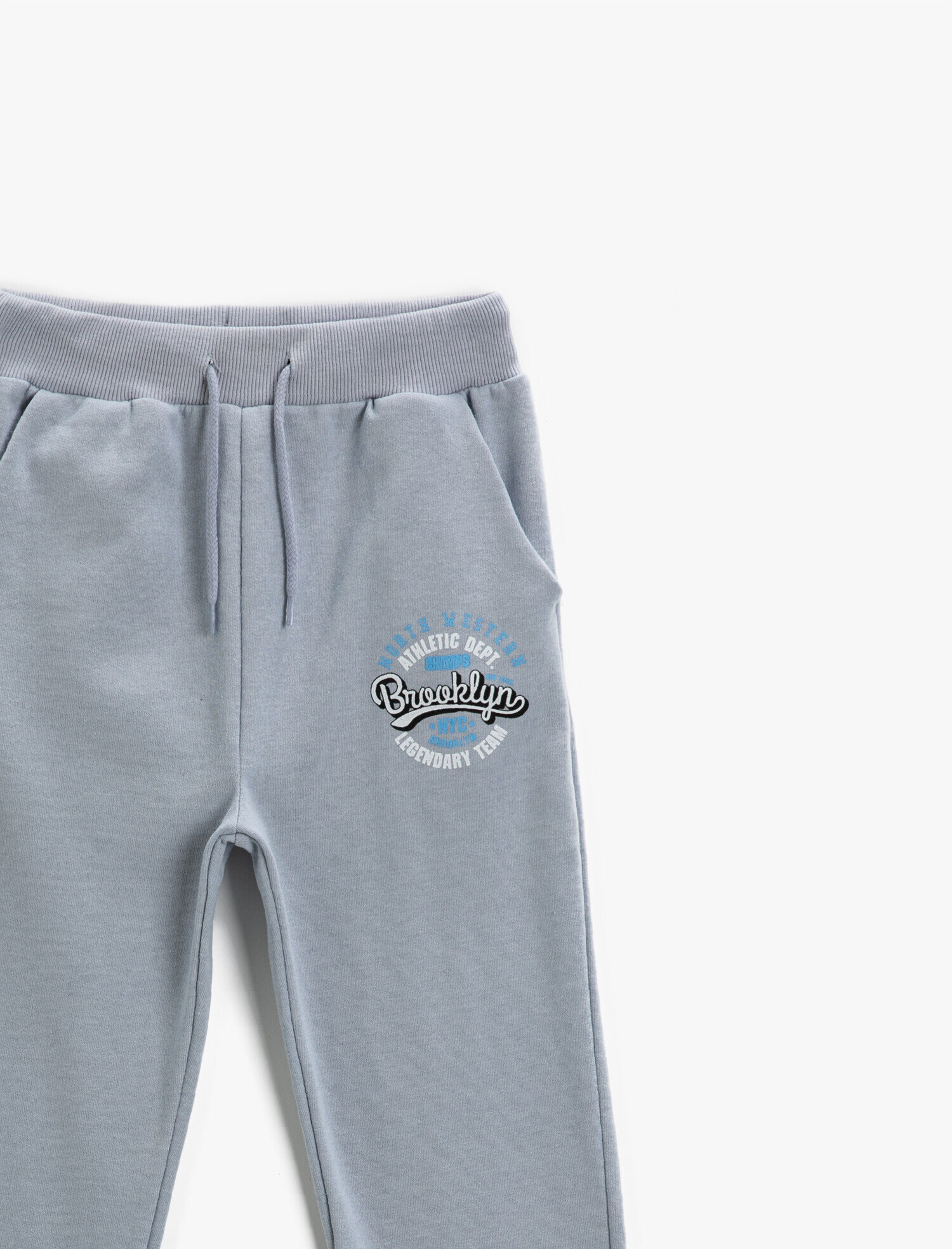  Erkek Çocuk Baskılı Jogger Eşofman Altı Beli Bağlamalı