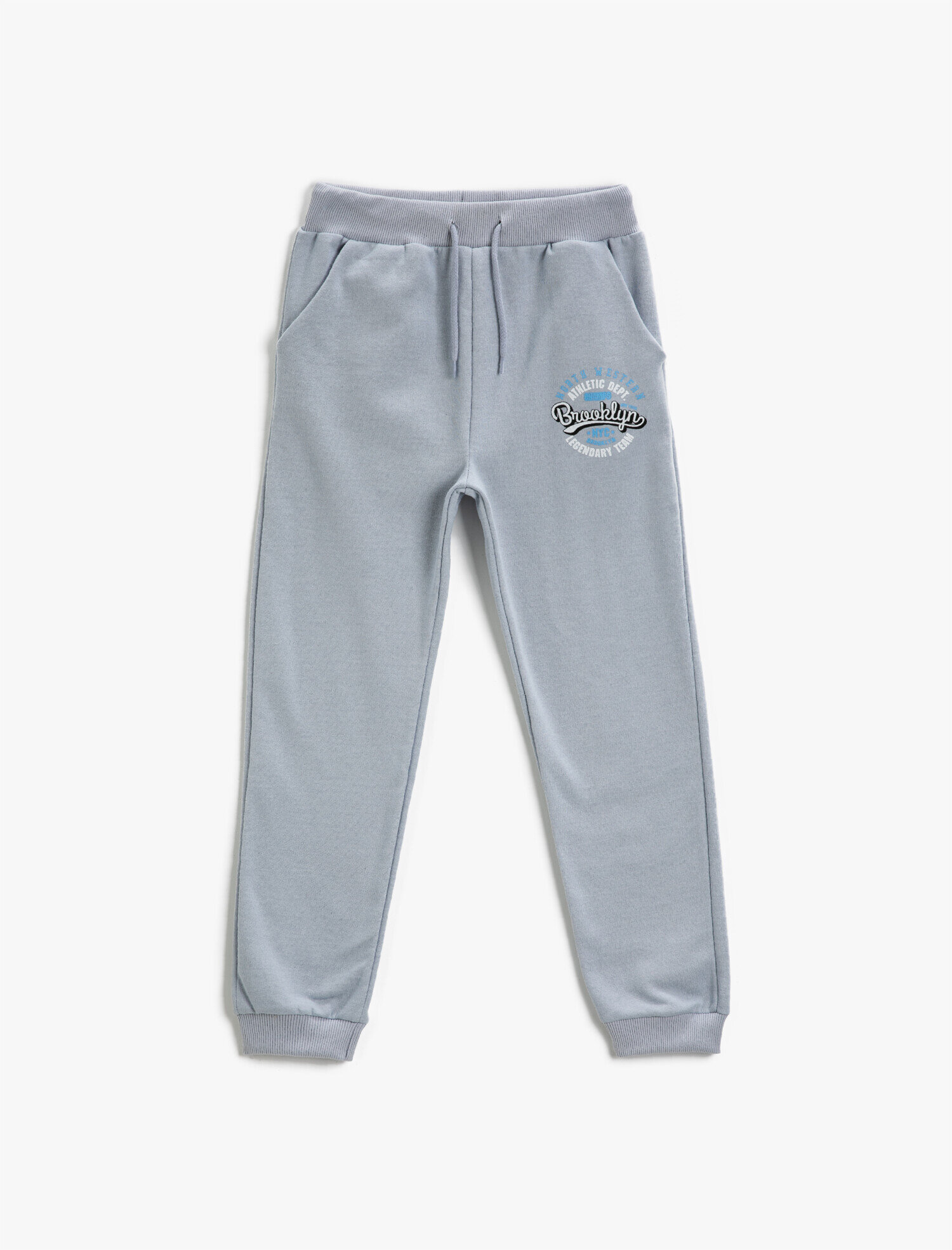  Erkek Çocuk Baskılı Jogger Eşofman Altı Beli Bağlamalı