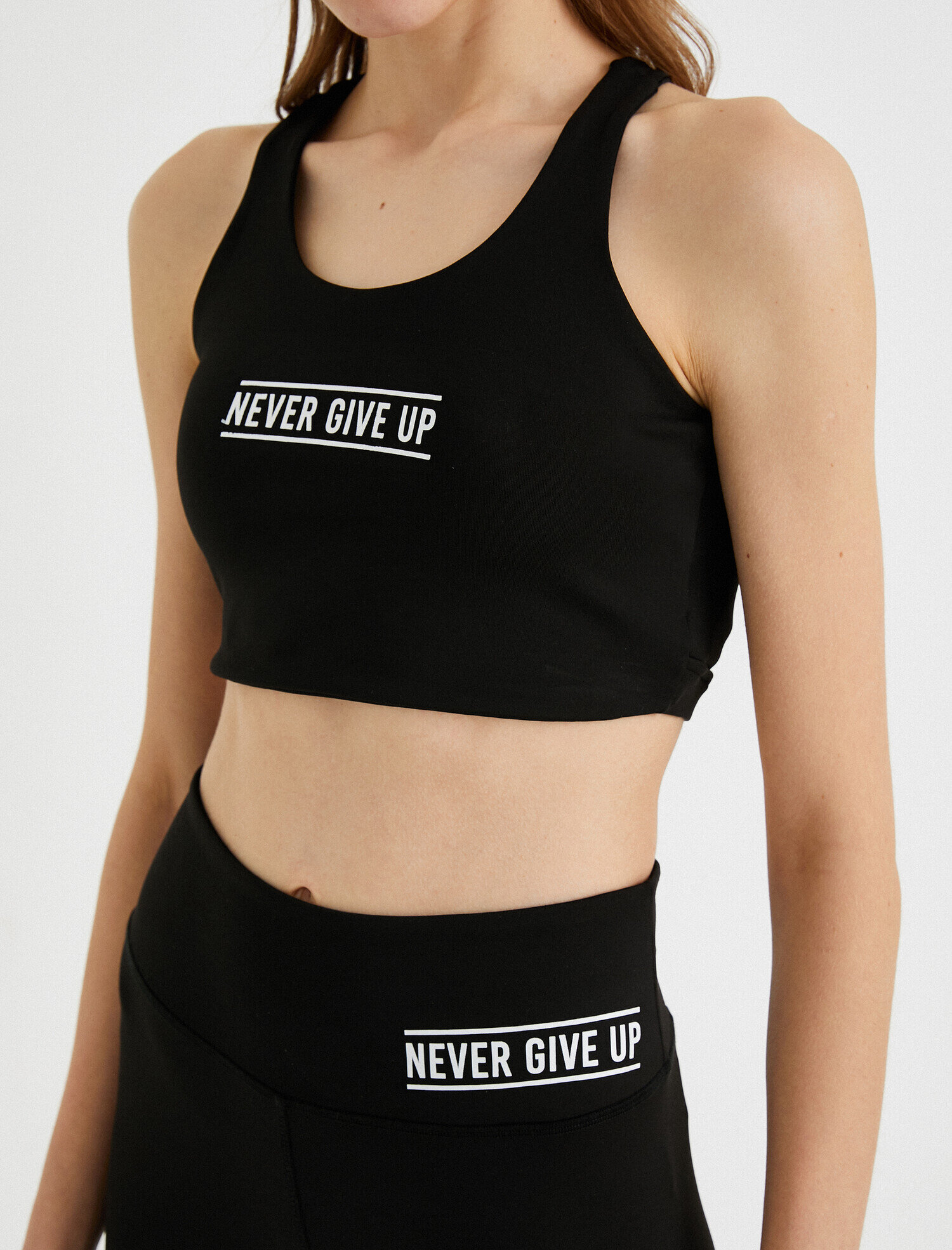   Baskılı Spor Tayt ve Sütyeni 2'li Paket