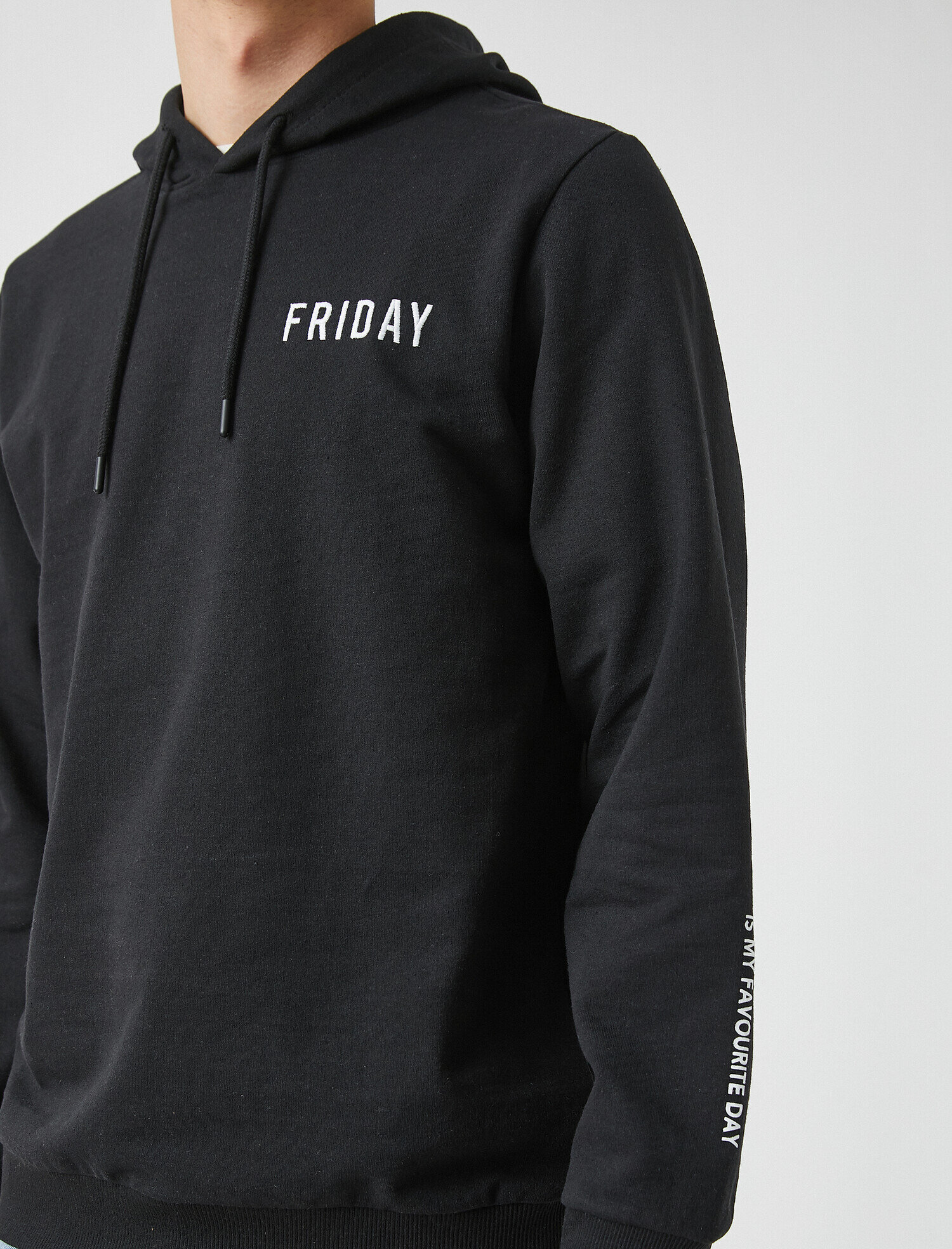   Baskılı Kapşonlu Sweatshirt